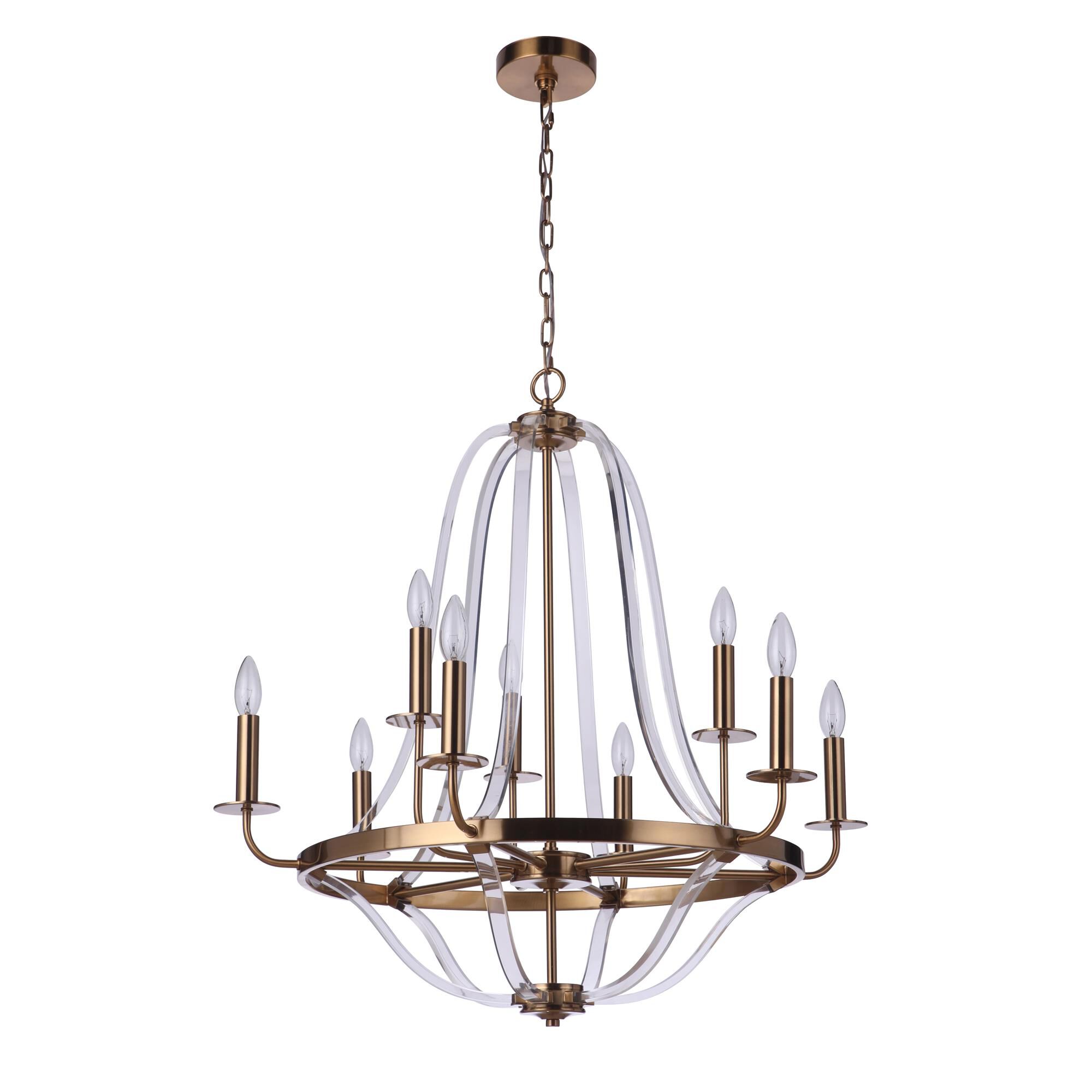 Shown in Satin Brass finish