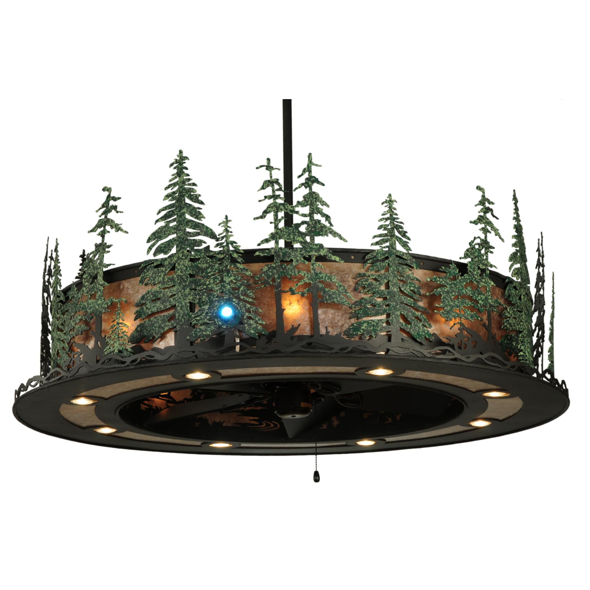 Tall Pines 48 Inch Chandelier Ceiling Fan by Meyda Lighting