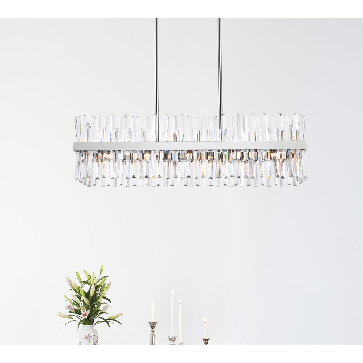 Serephina Linear Suspension Light by Elegant Lighting