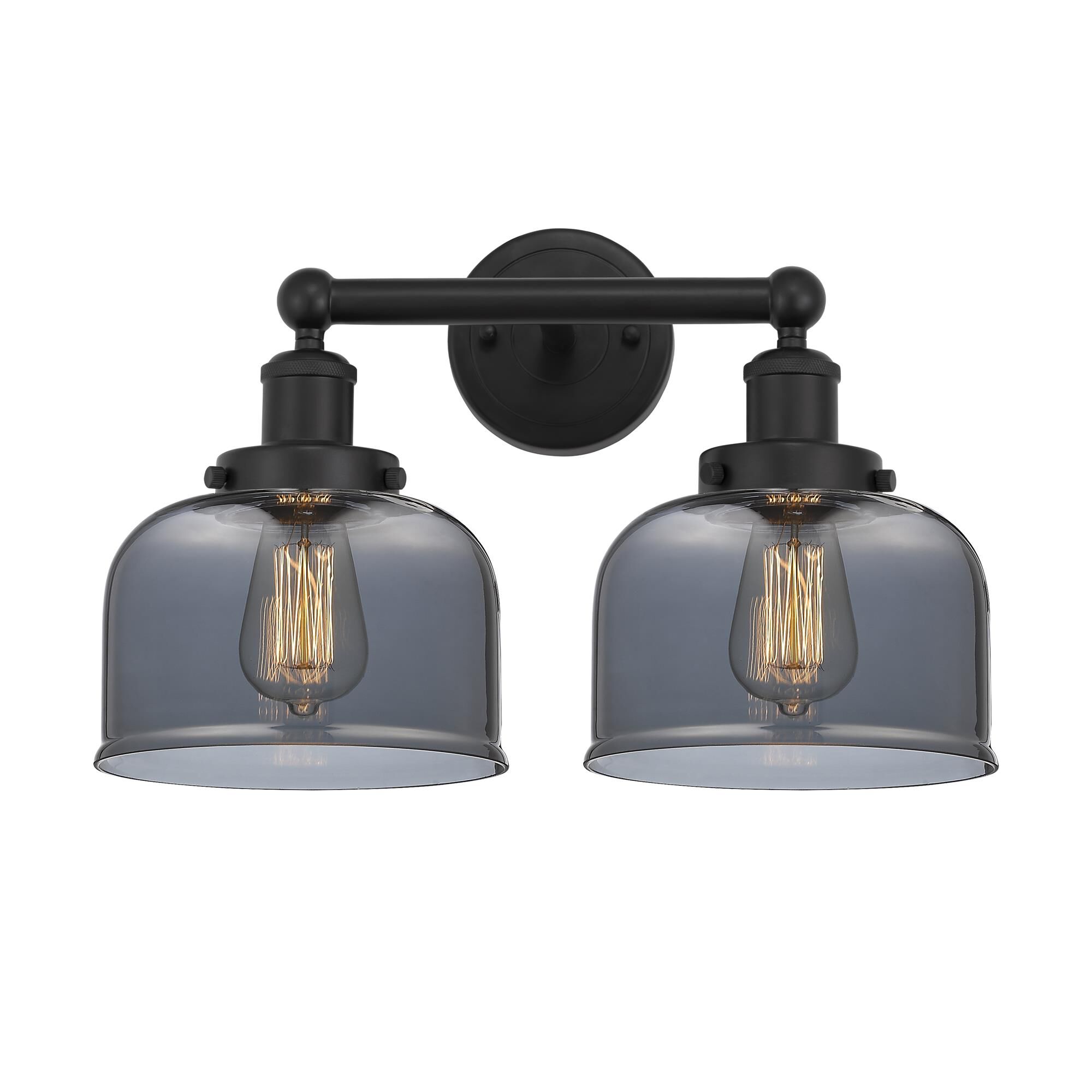 Shown in Matte Black, Plated Smoke finish and Plated Smoke glass and Plated Smoke Glass shade