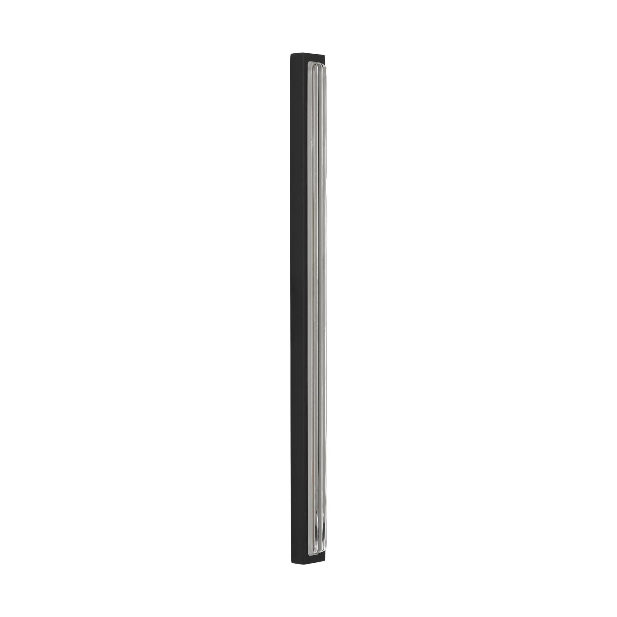 Shown in Nightshade Black finish and Clear Crystal glass