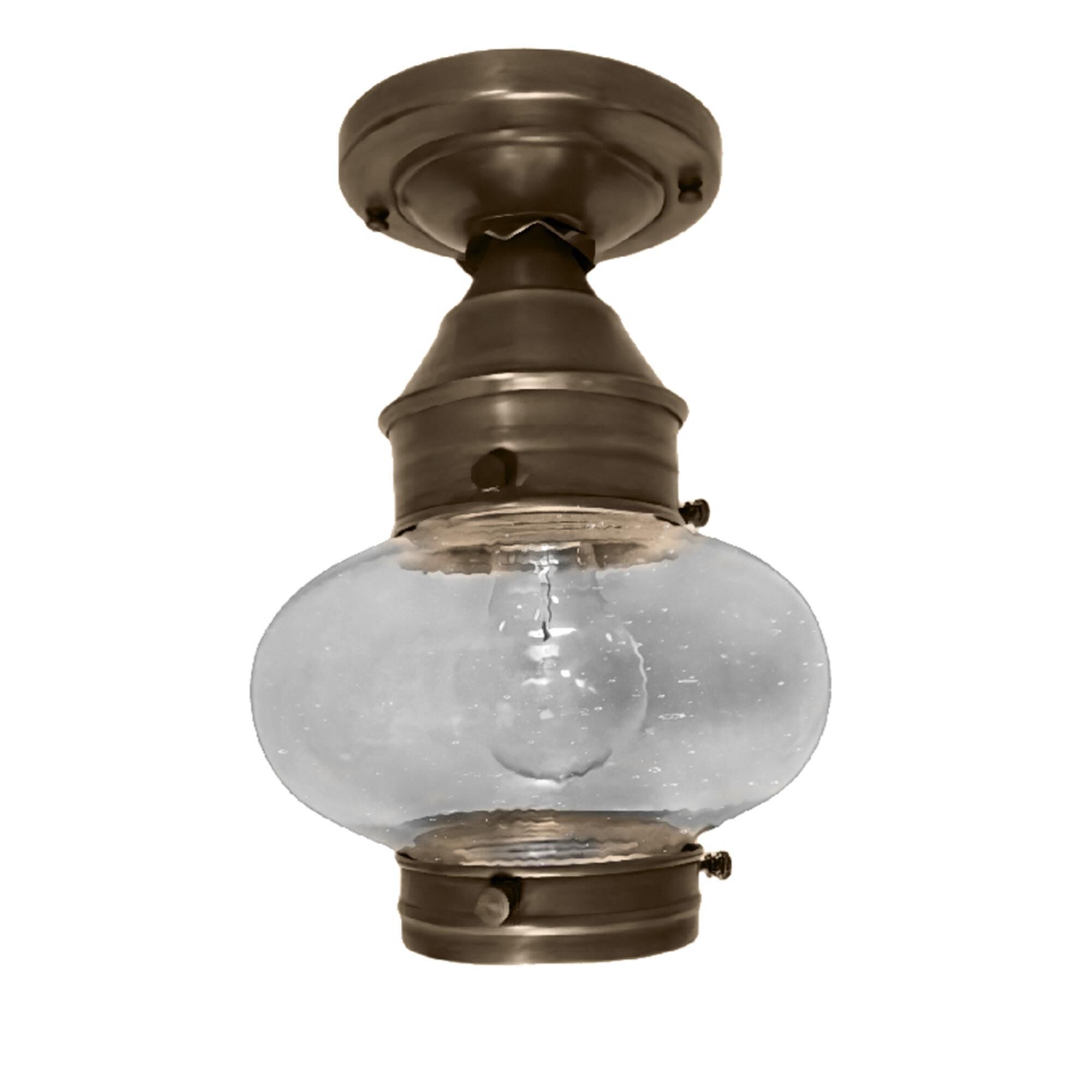 Onion 7 Inch Outdoor Flush Mount,