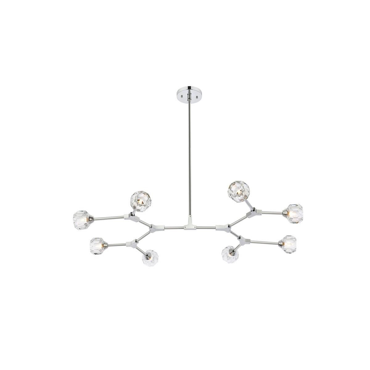 Zayne 45 Inch LED Large Pendant by Elegant Lighting