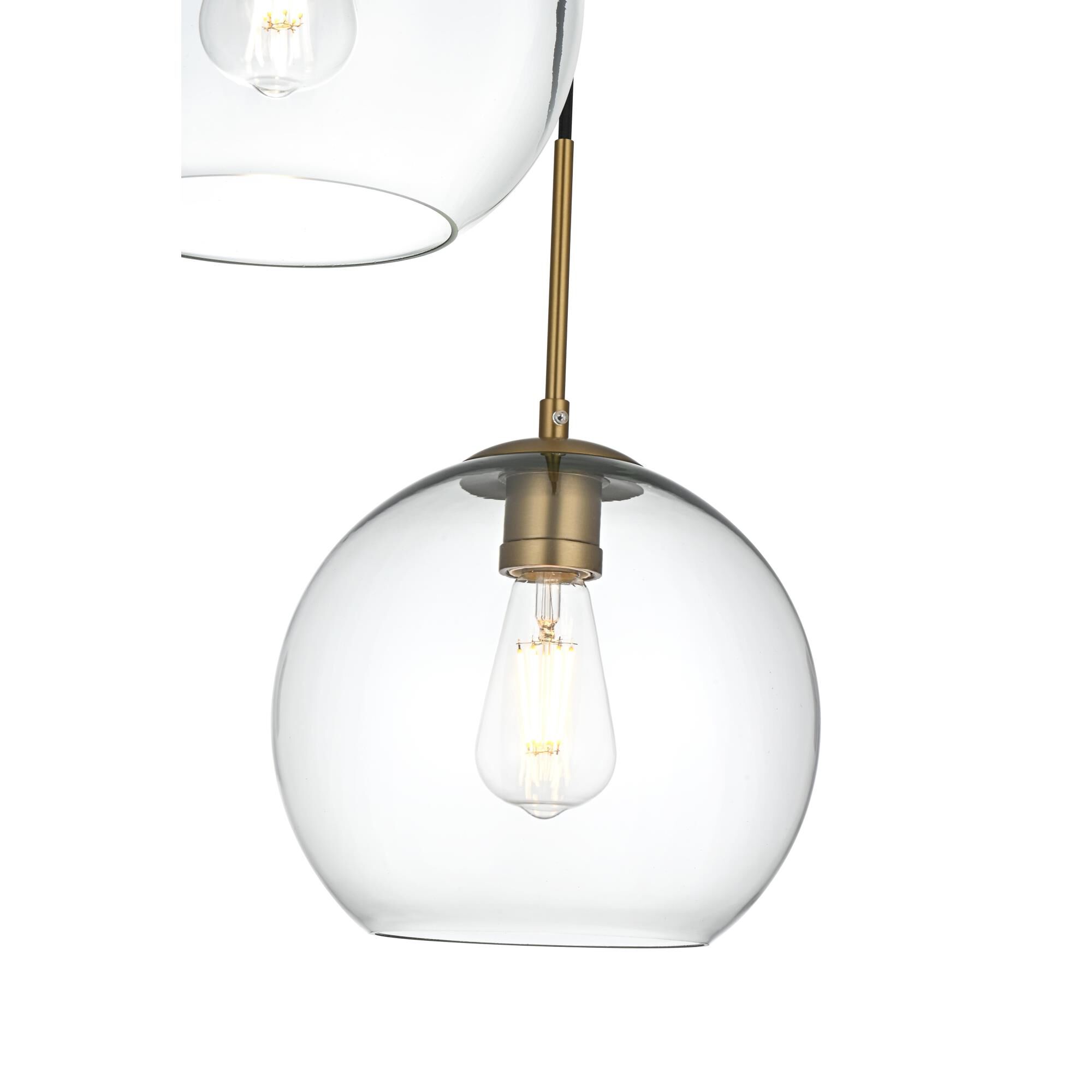 Baxter 20 Inch Multi Light Pendant by Elegant Lighting