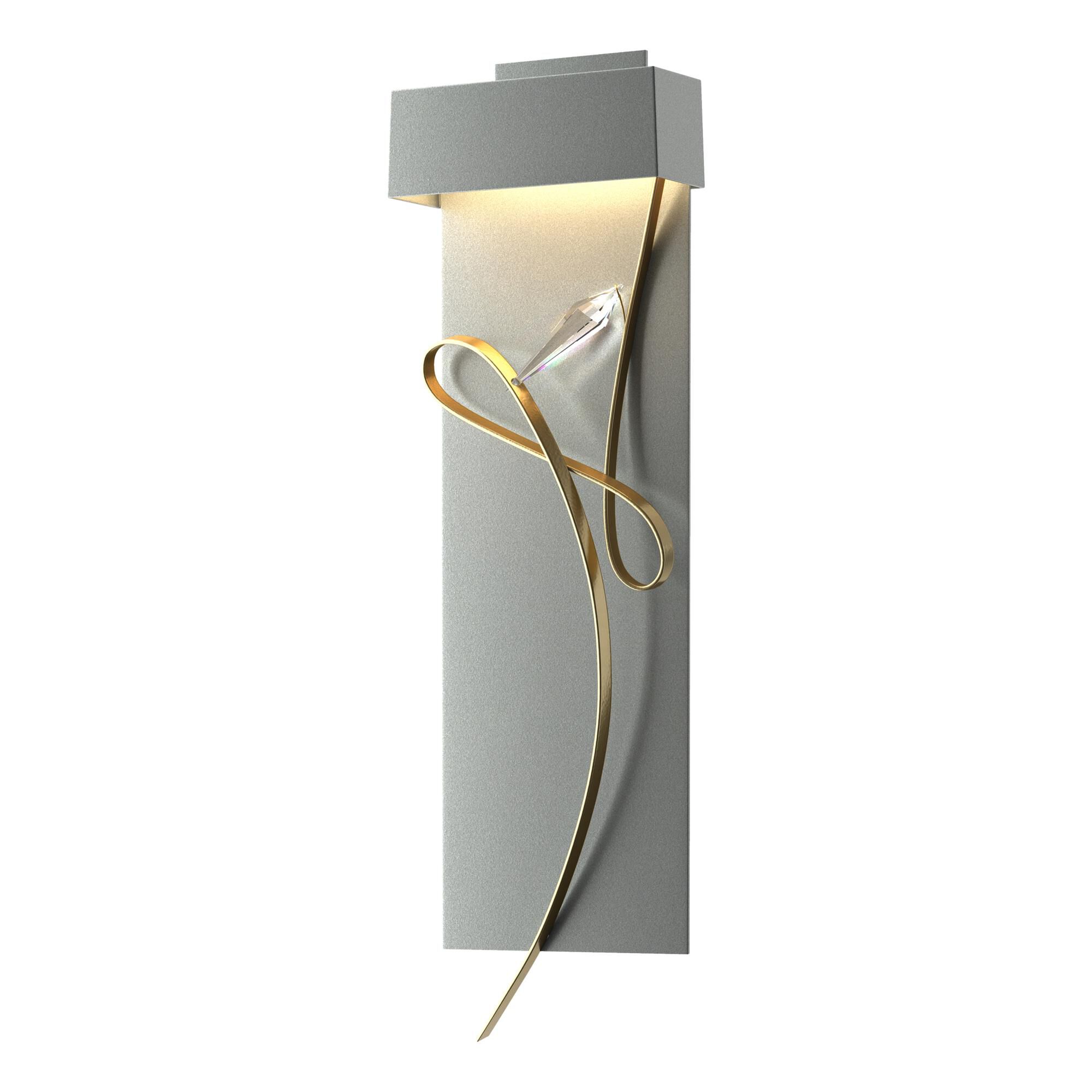 Shown in Vintage Platinum finish and Modern Brass (86) accent
