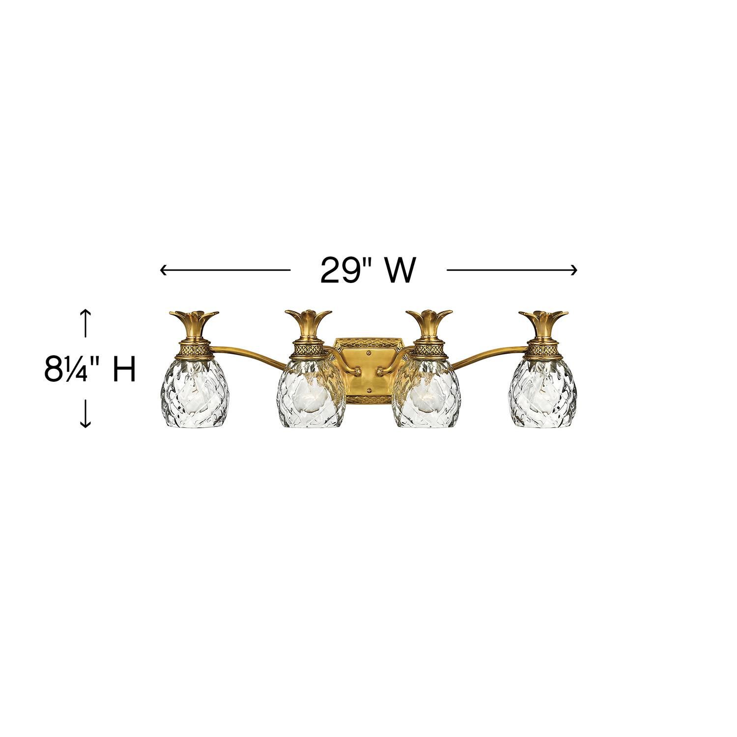 Plantation 29 Inch 4 Light Bath Vanity Light by Hinkley Lighting