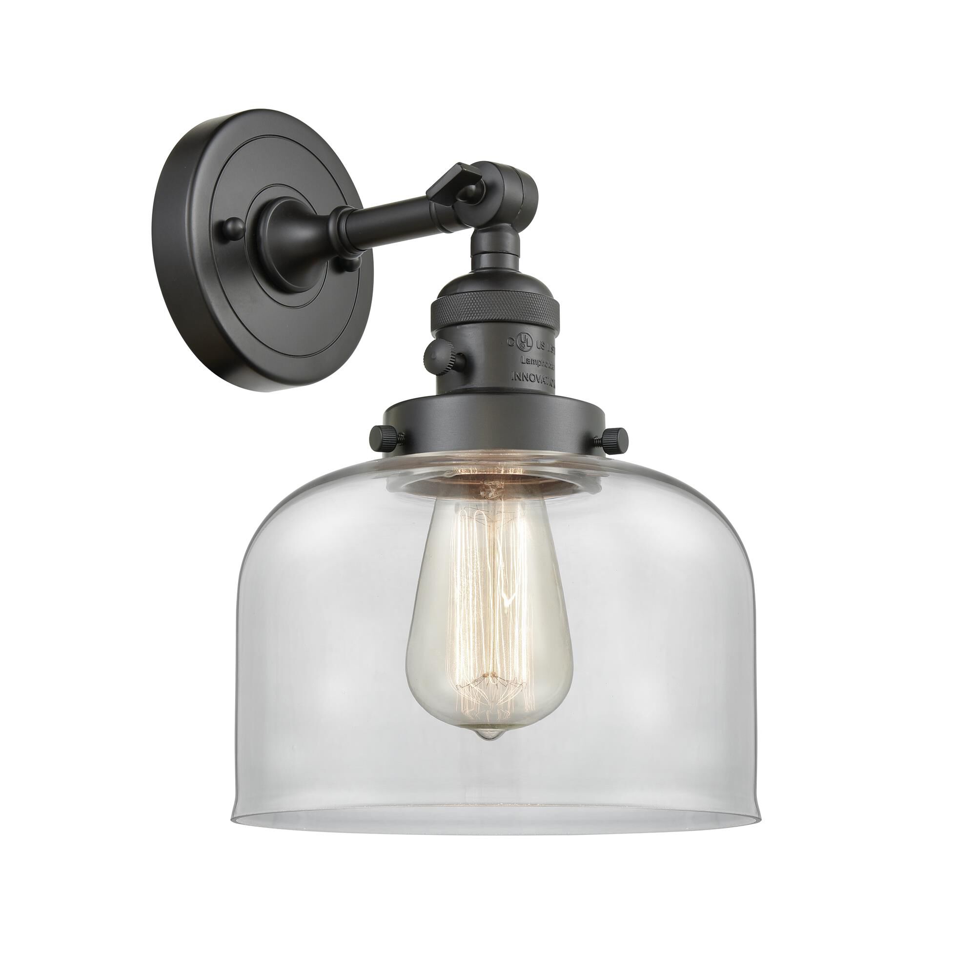 Shown in Oil Rubbed Bronze finish and Clear glass