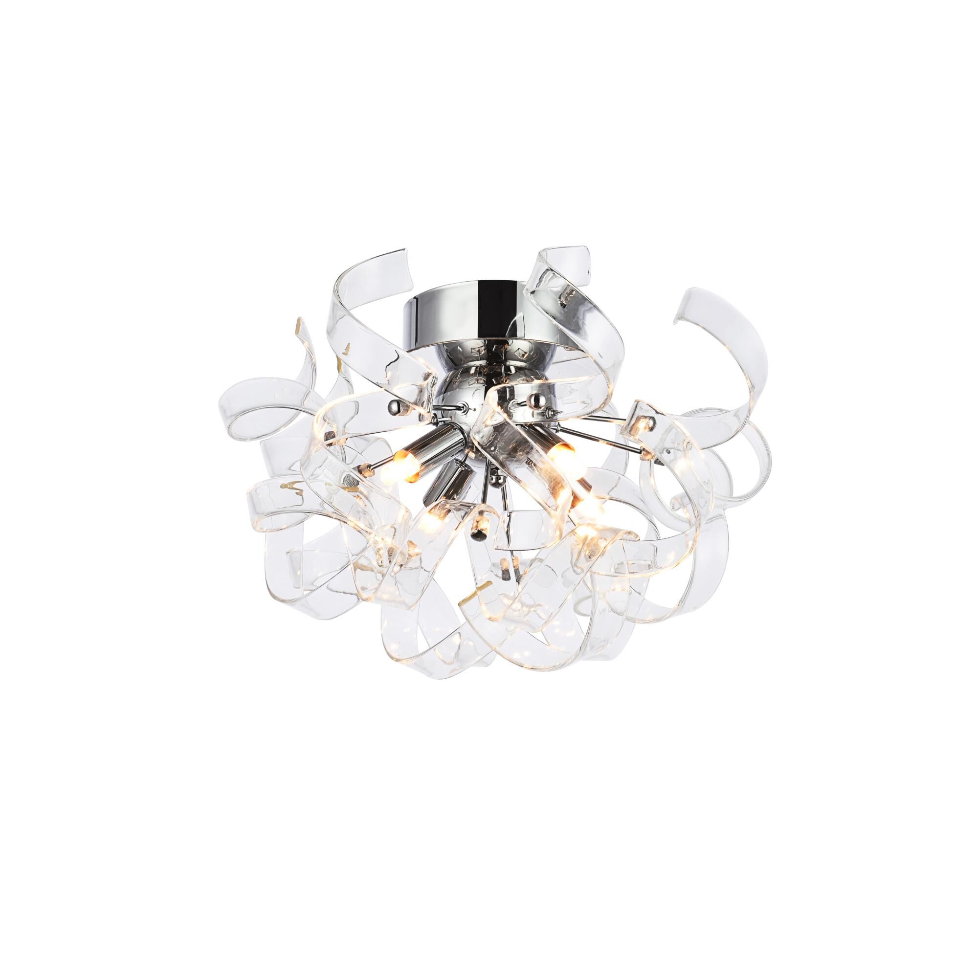 Ritz 14 Inch 4 Light Flush Mount by Elegant Lighting