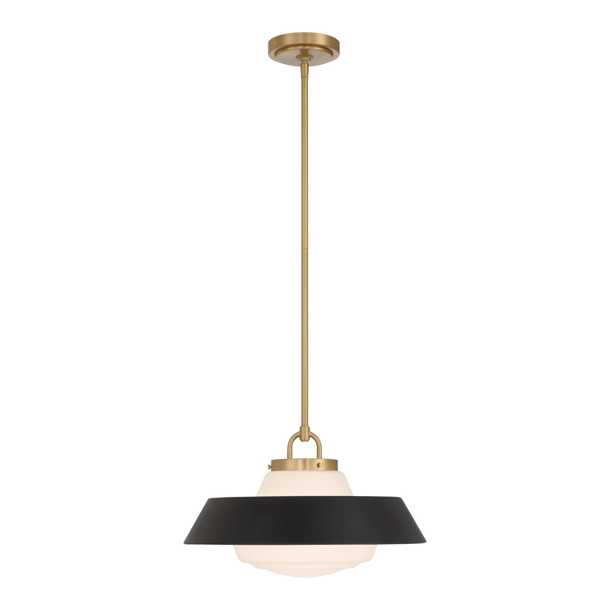 Shown in Vibrant Gold finish and Steel glass and Steel shade