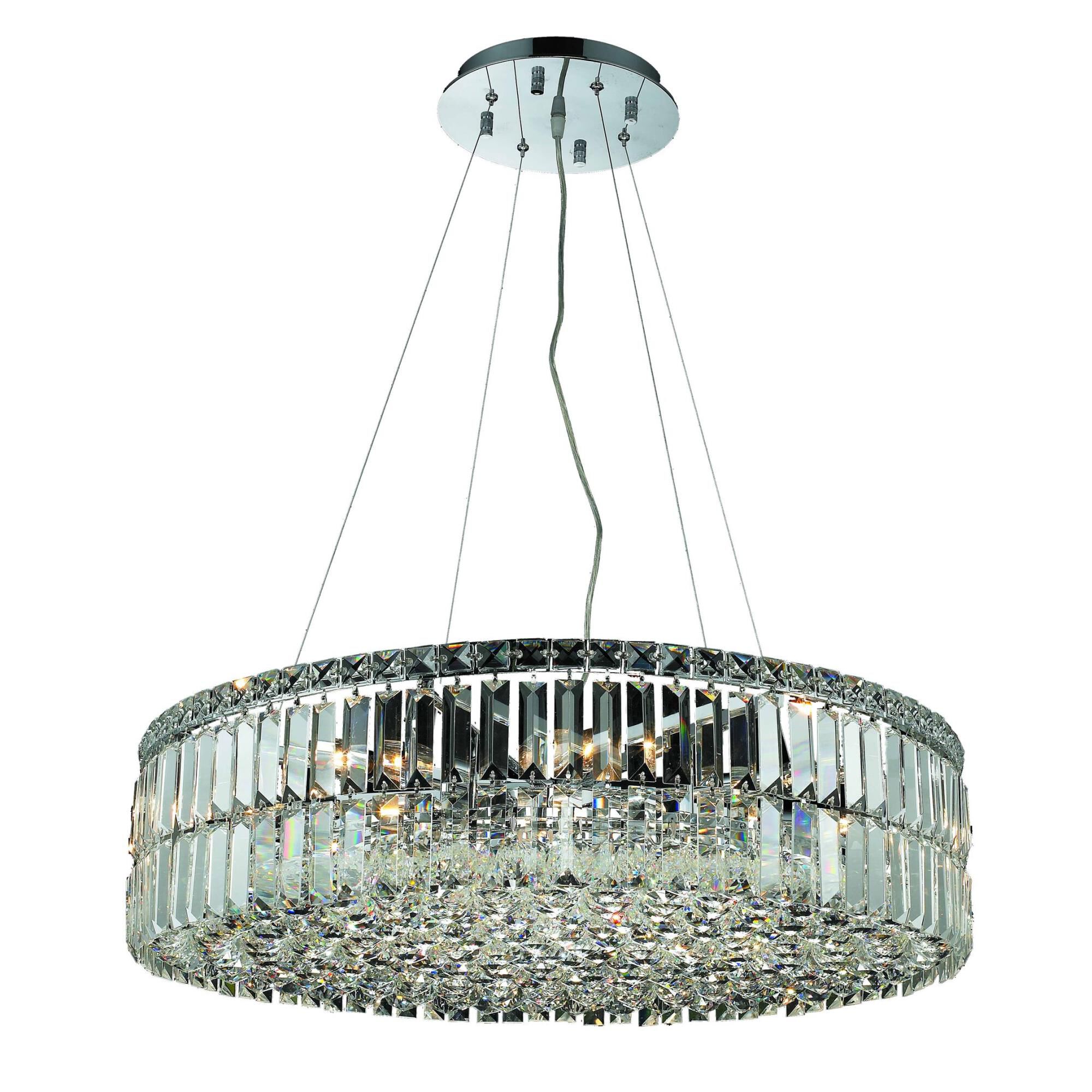 Maxime 28 Inch 12 Light Chandelier by Elegant Lighting