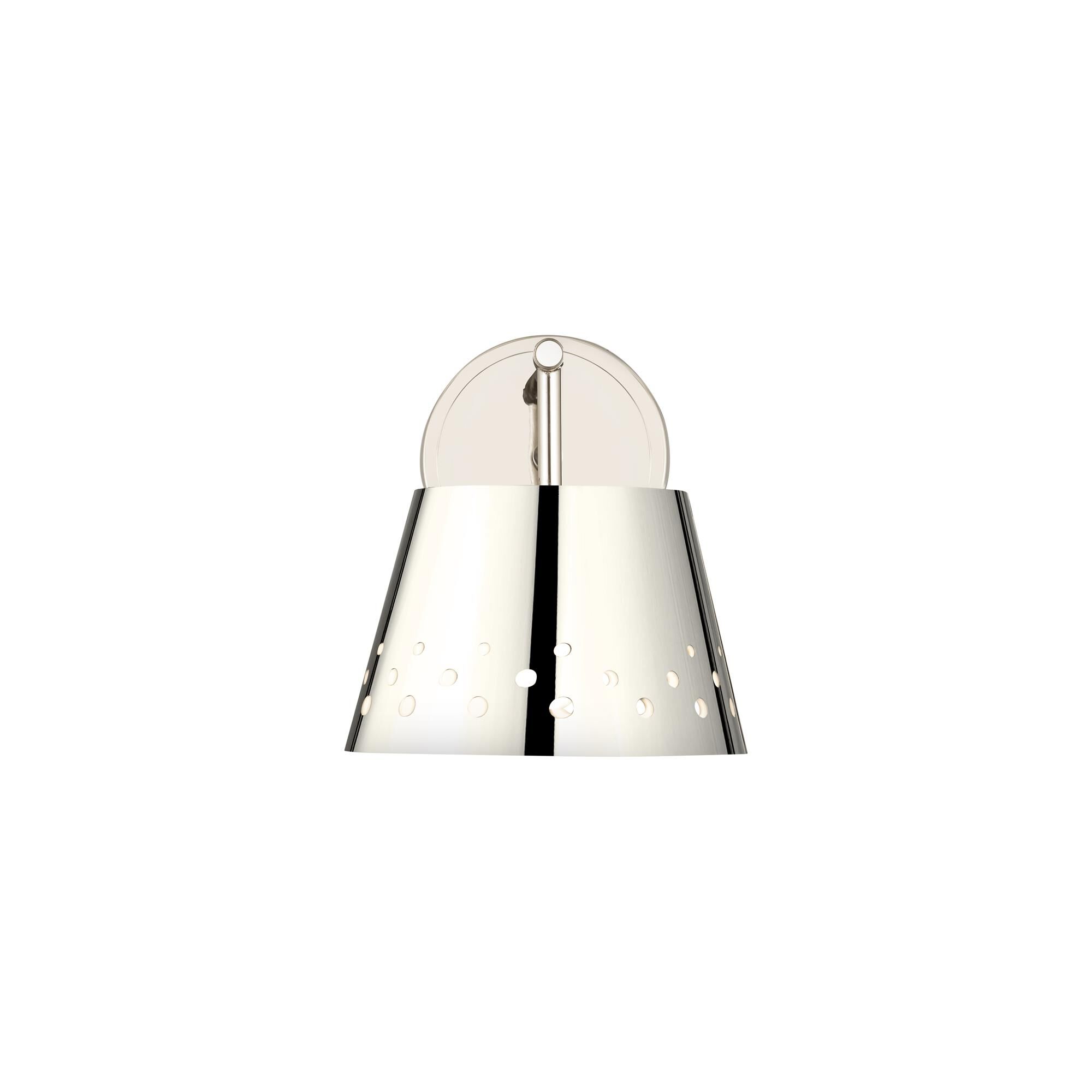 Shown in Polished Nickel finish and Iron glass and Iron shade