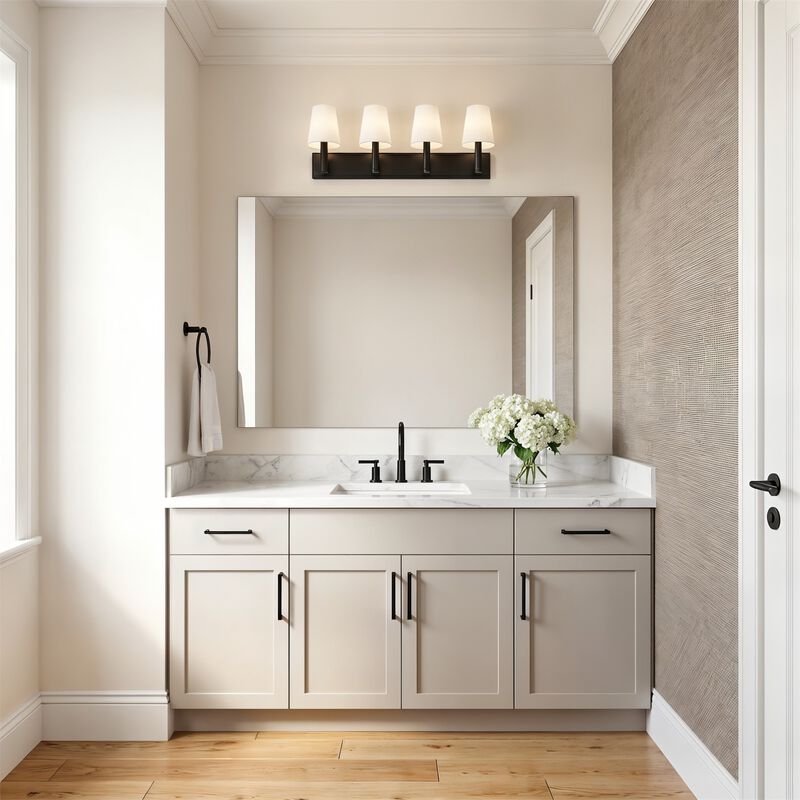 Thomas O'Brien Beckham Classic 29 Inch 4 Light Bath Vanity Light by Visual Comfort Studio