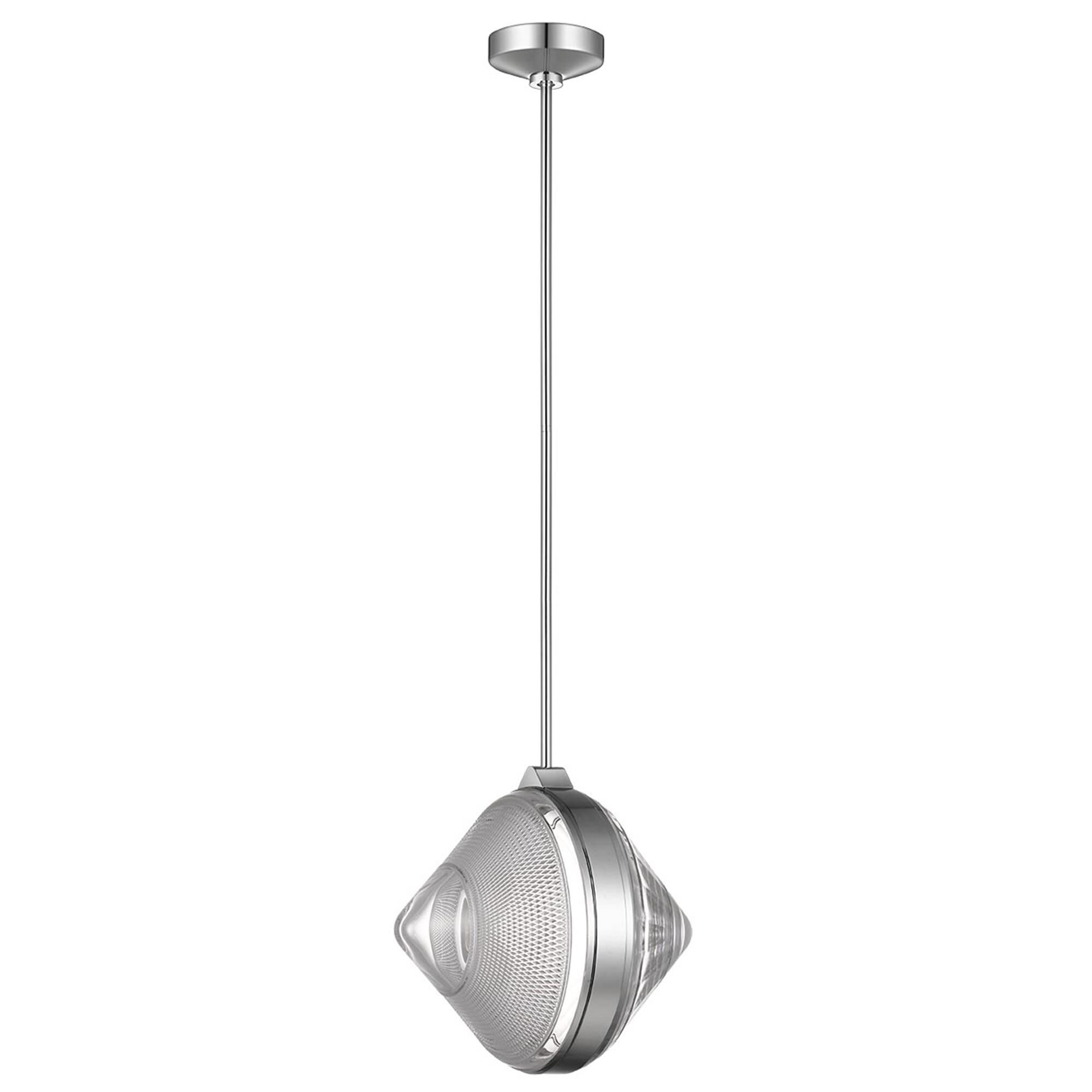 Shown in Polished Nickel finish and Clear crystal