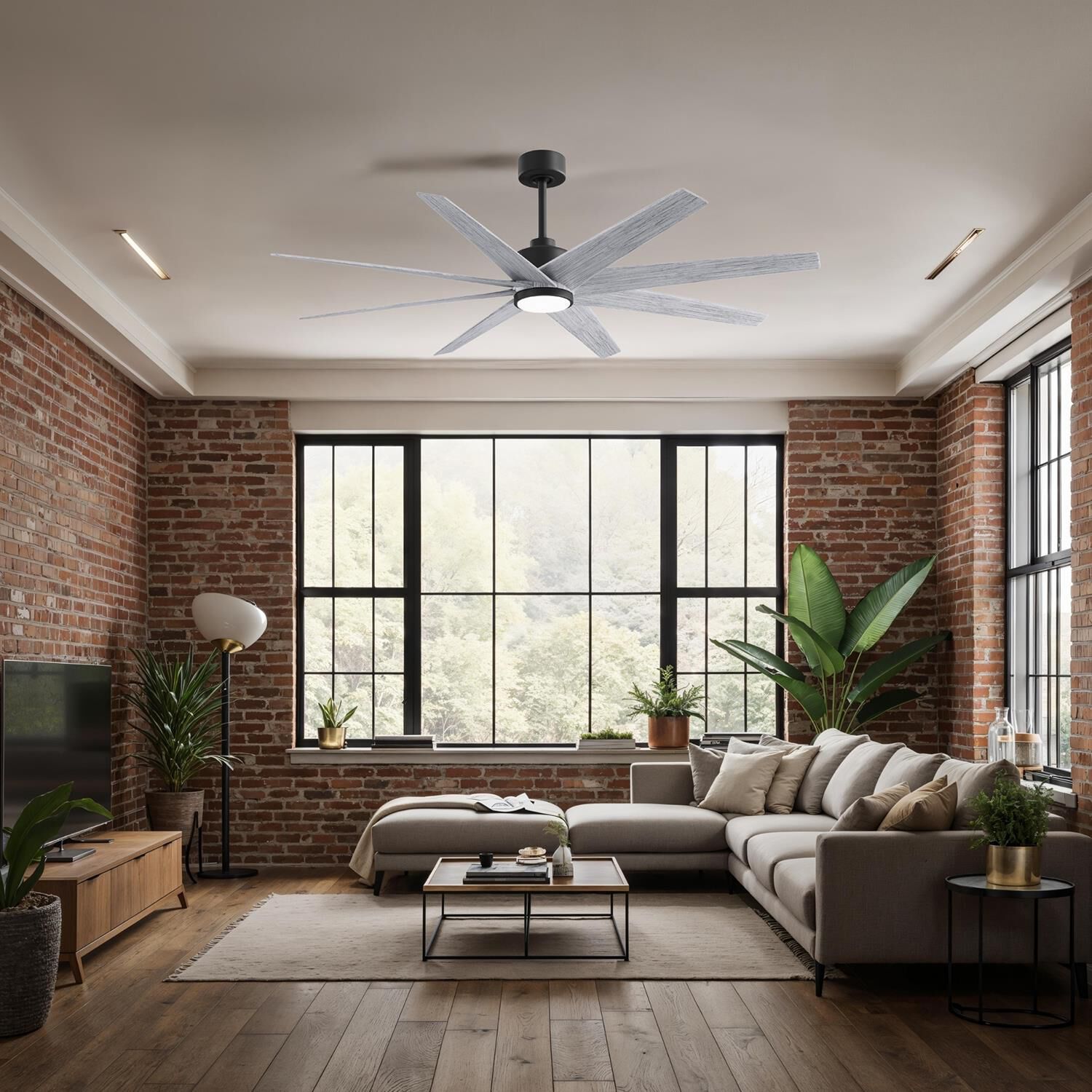 Ariella Outdoor Rated 64 Inch Ceiling Fan with Light Kit by Matthews Fan Company