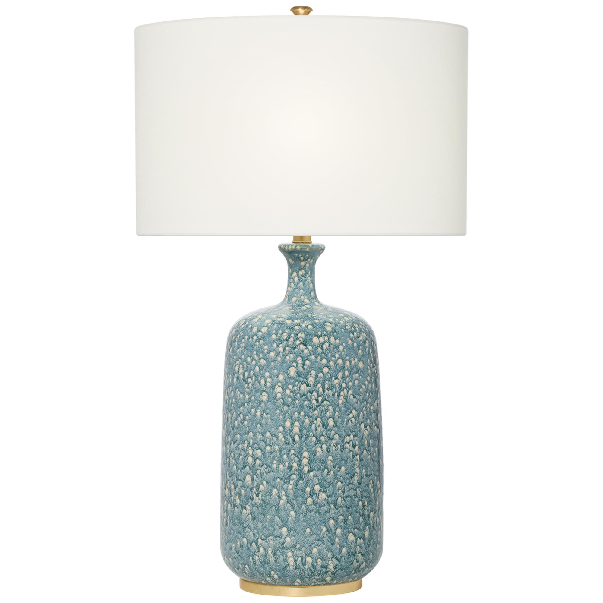 Shown in Blue Lagoon finish and Linen shade