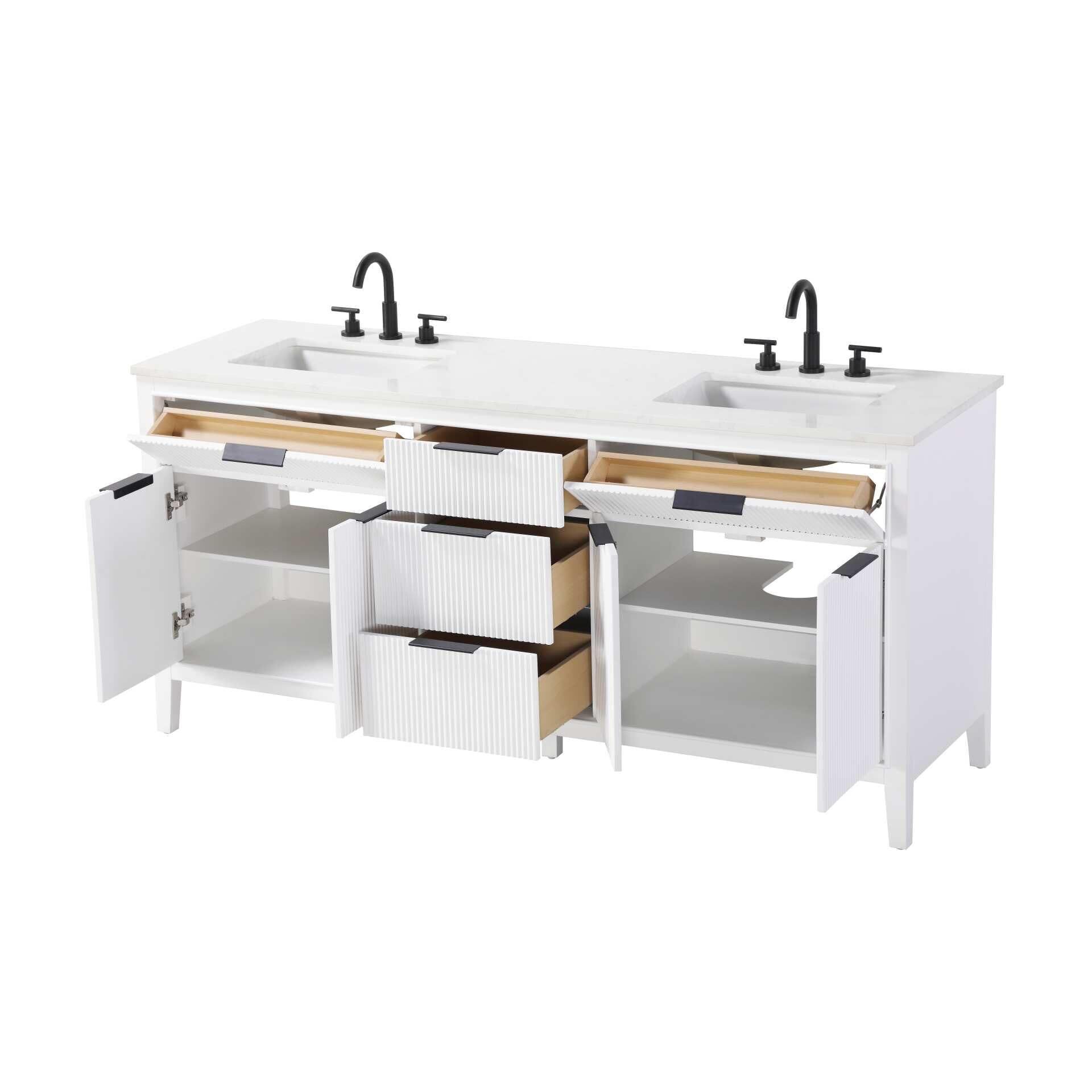Langston 72 Inch Bath Vanity by Elegant Decor