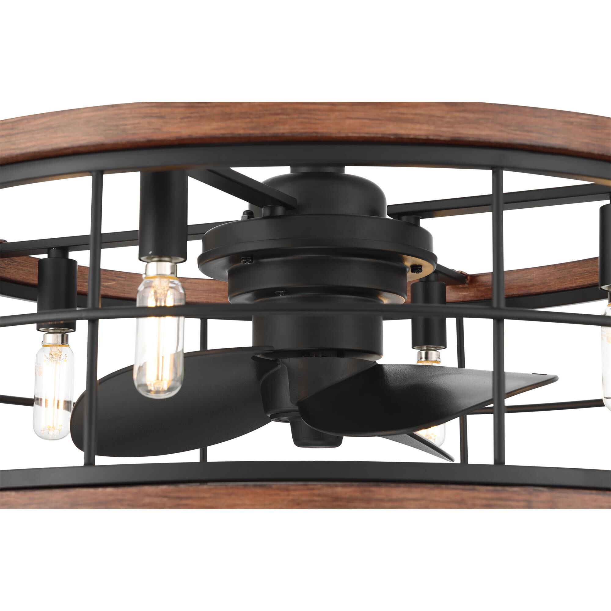 Haven 22 Inch Chandelier Ceiling Fan with Light Kit,