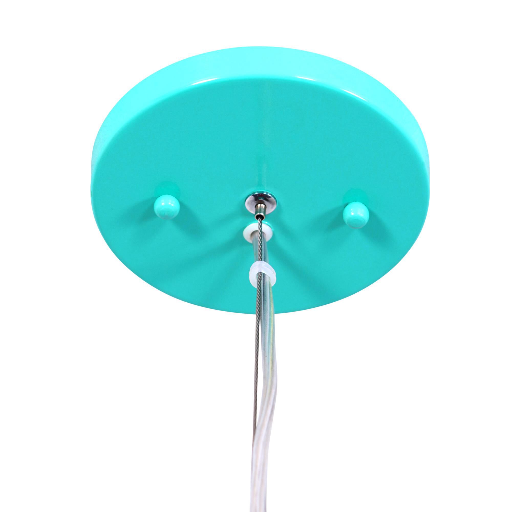 Shown in Aqua Velvet finish and Recycled Steel shade