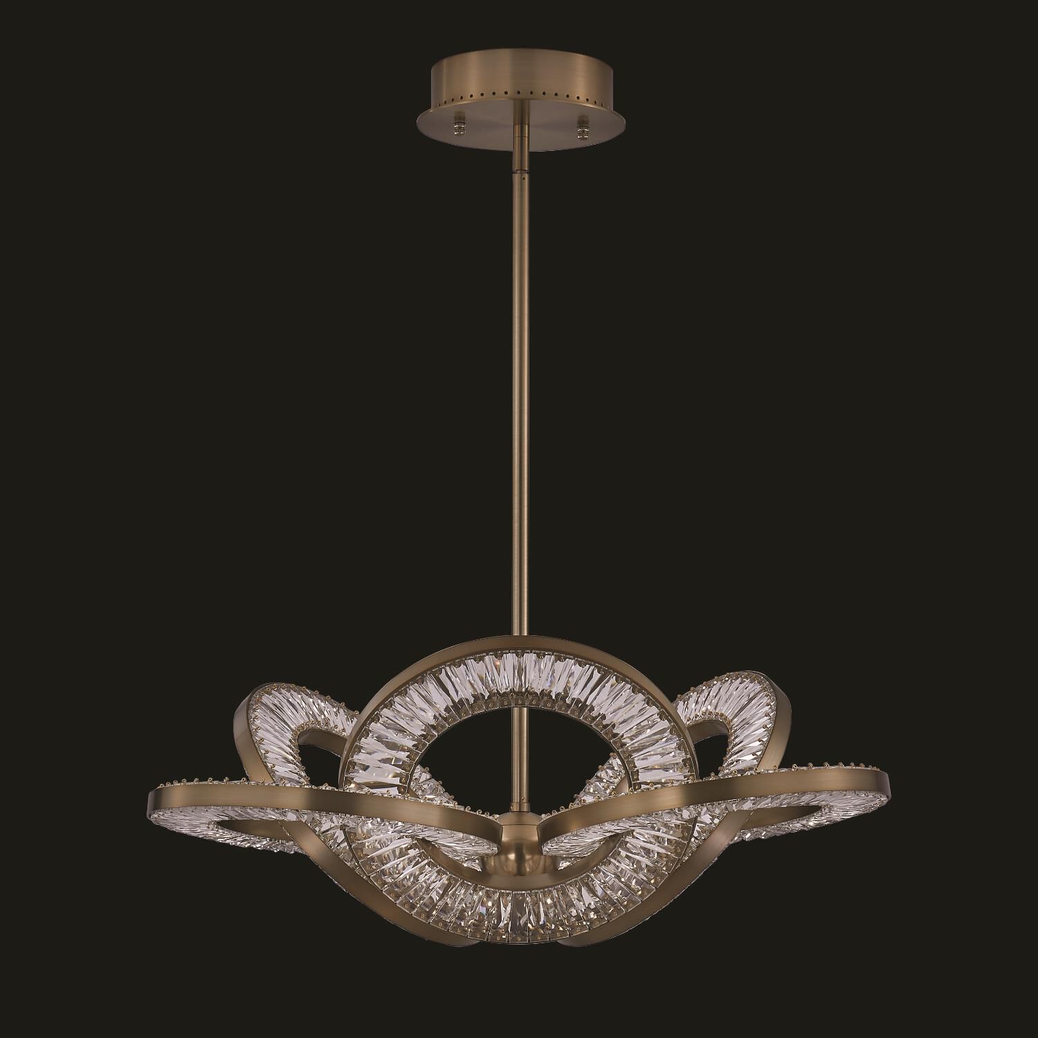 Shown in Winter Brass finish and Firenze Clear crystal