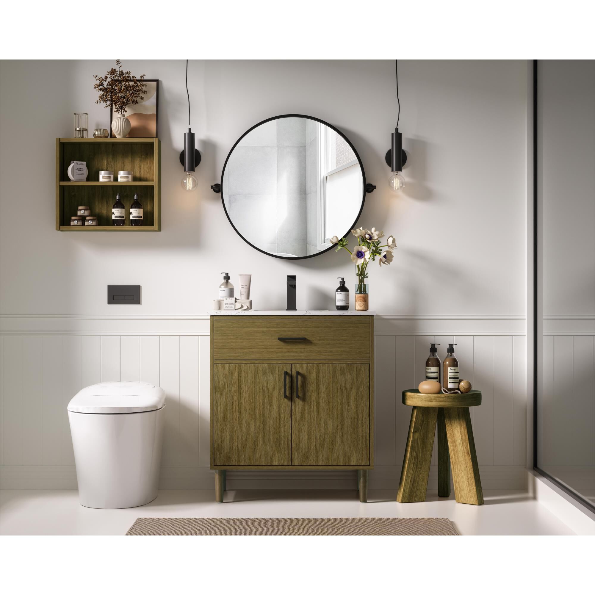 Shown in Chestnut Brown finish