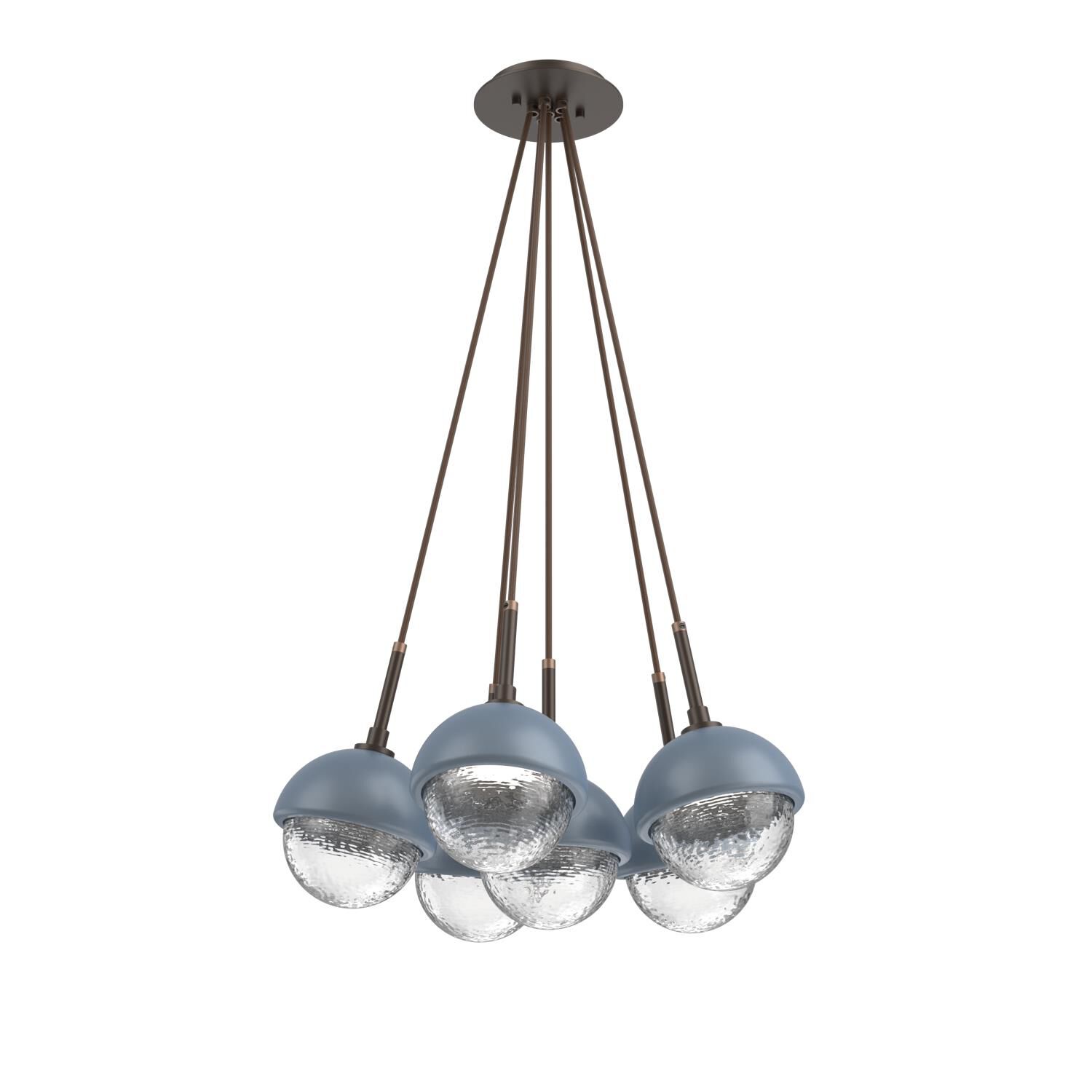 Levi Wilson Cabochon 19 Inch Multi Pendant Light by Hammerton Studio