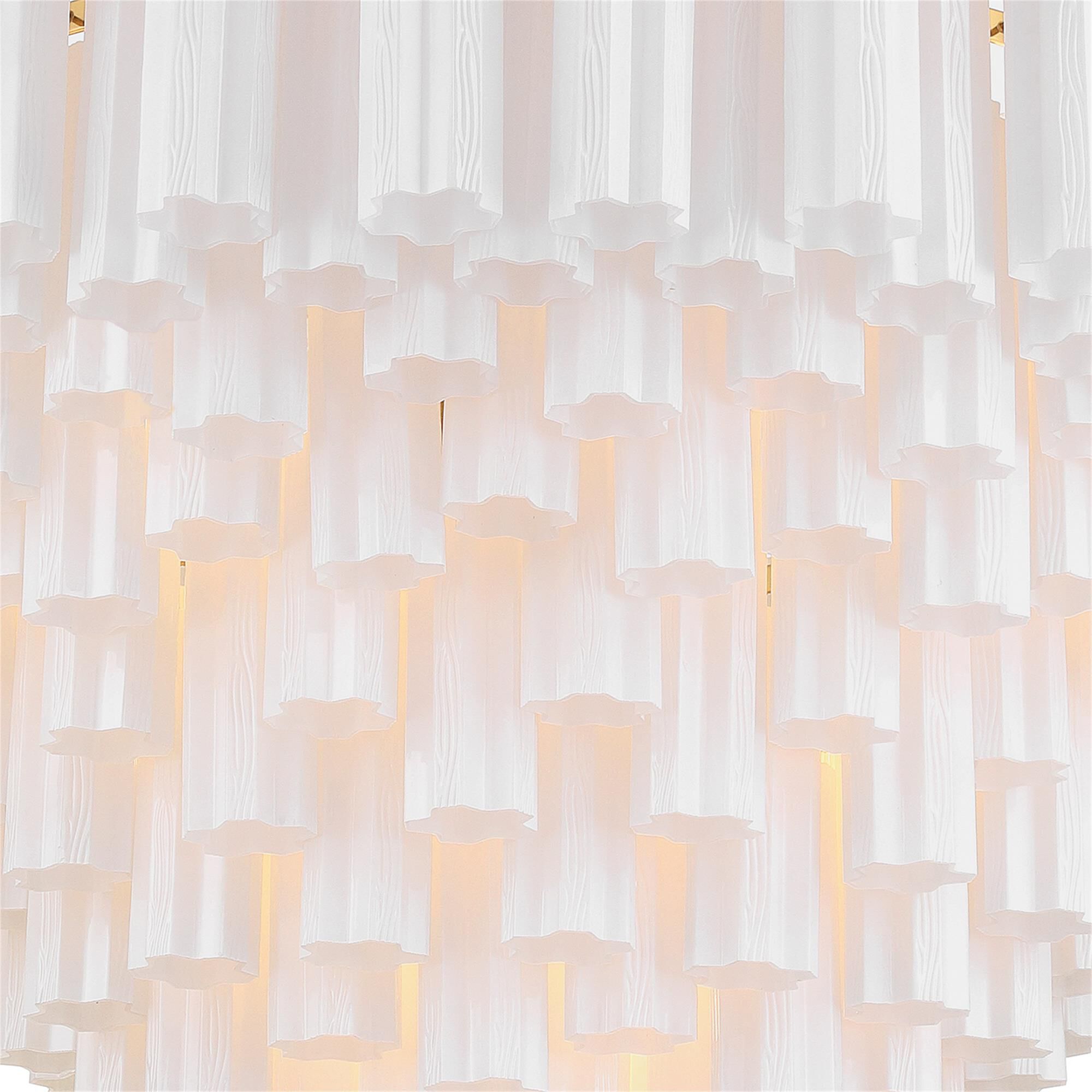 Shown in Aged Brass finish and Tronchi Glass crystal