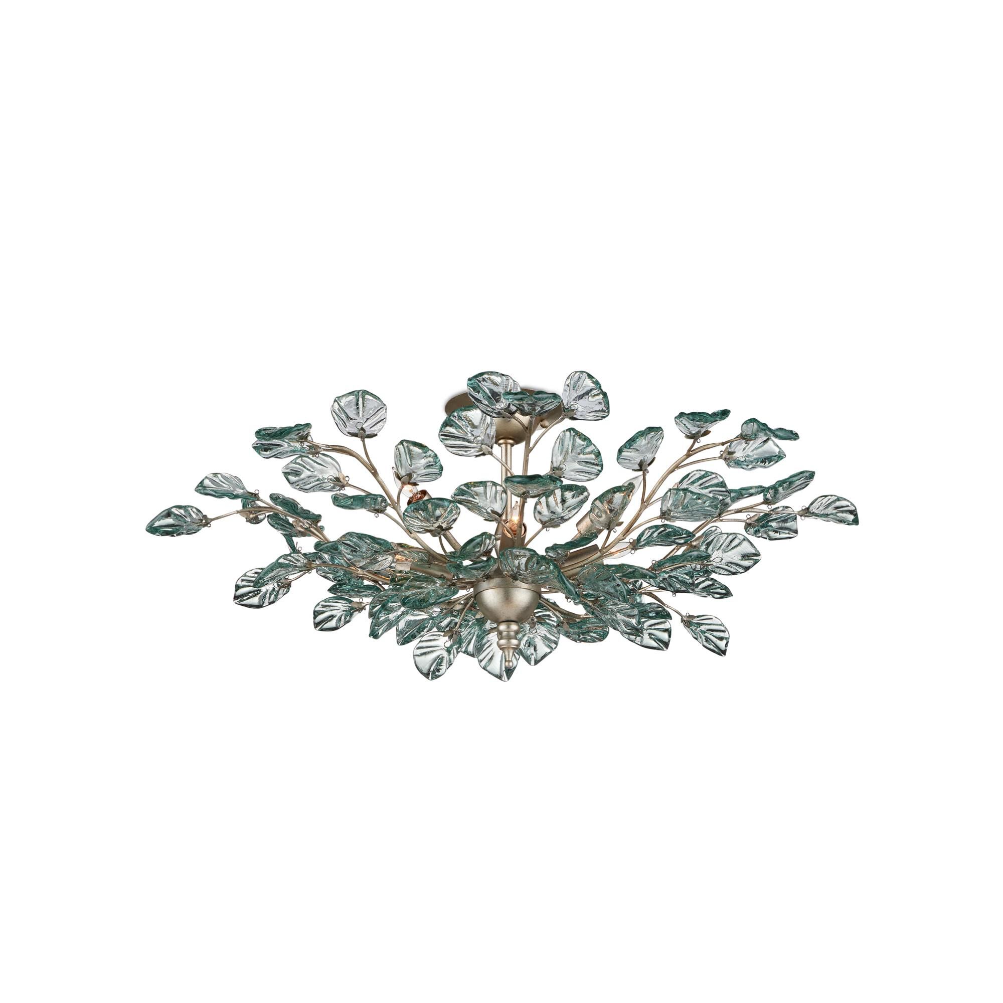 Shown in Contemporary Silver Leaf, Clear finish