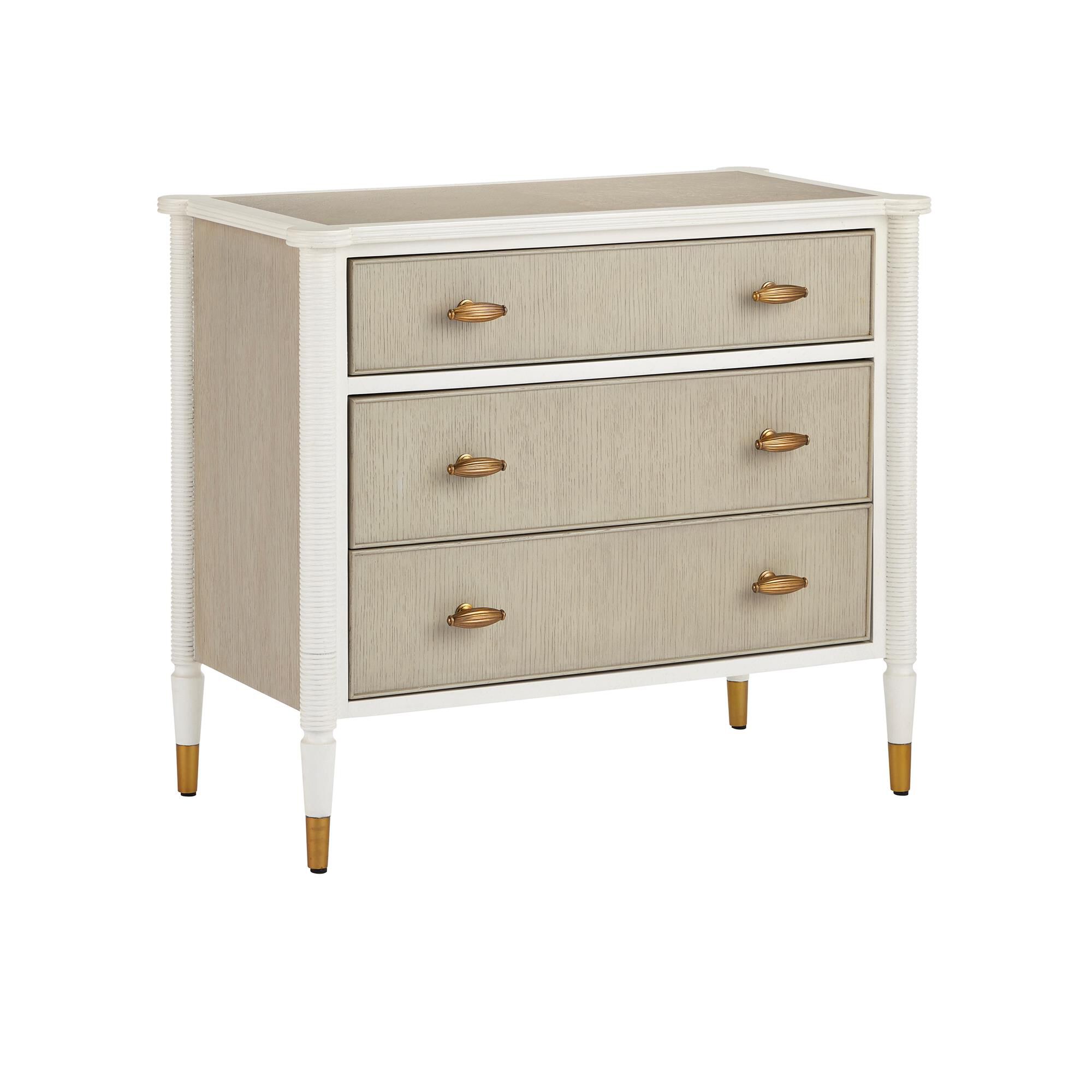 Shown in Off-White, Fog and Polished Brass finish