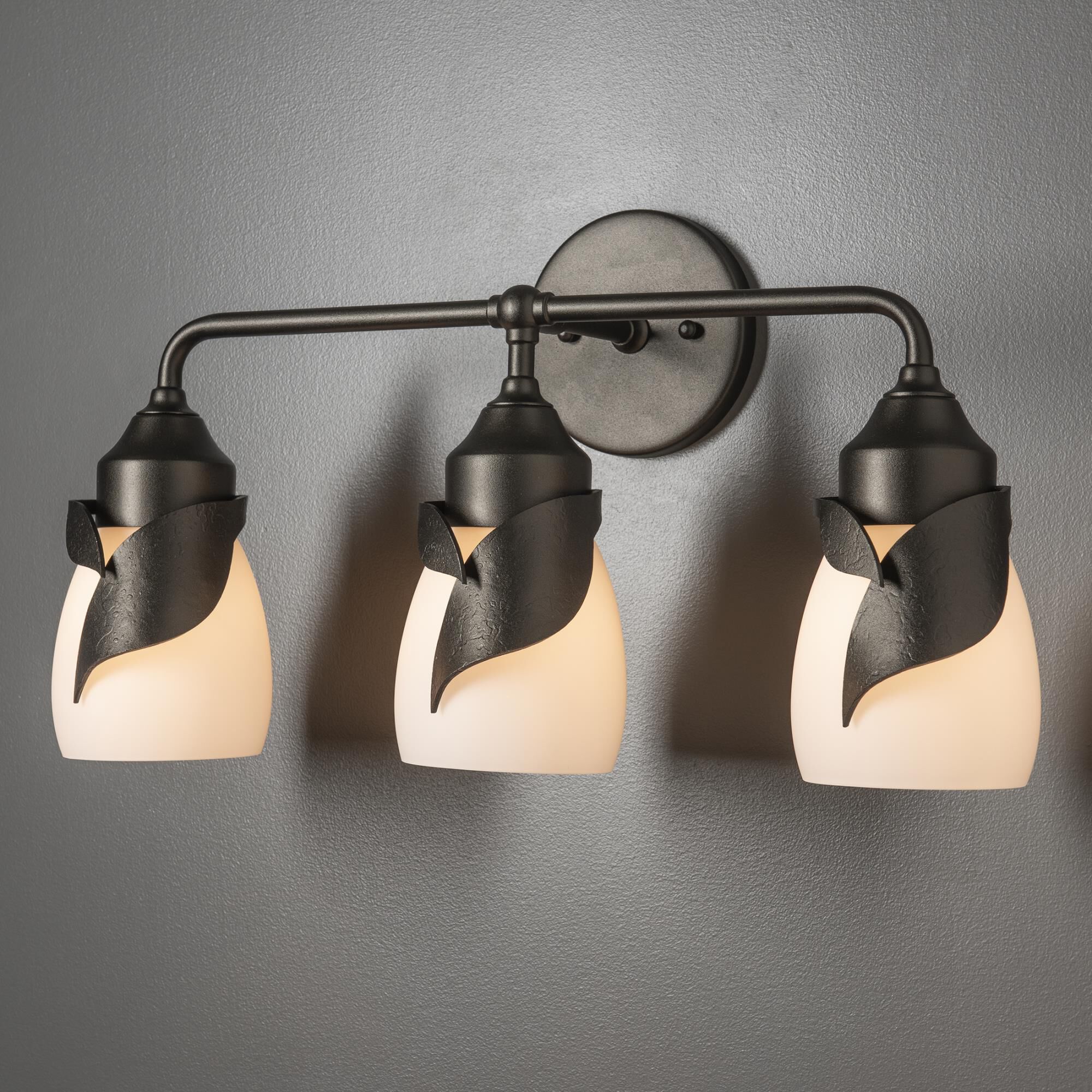 Shown in Oil Rubbed Bronze finish and Opal glass