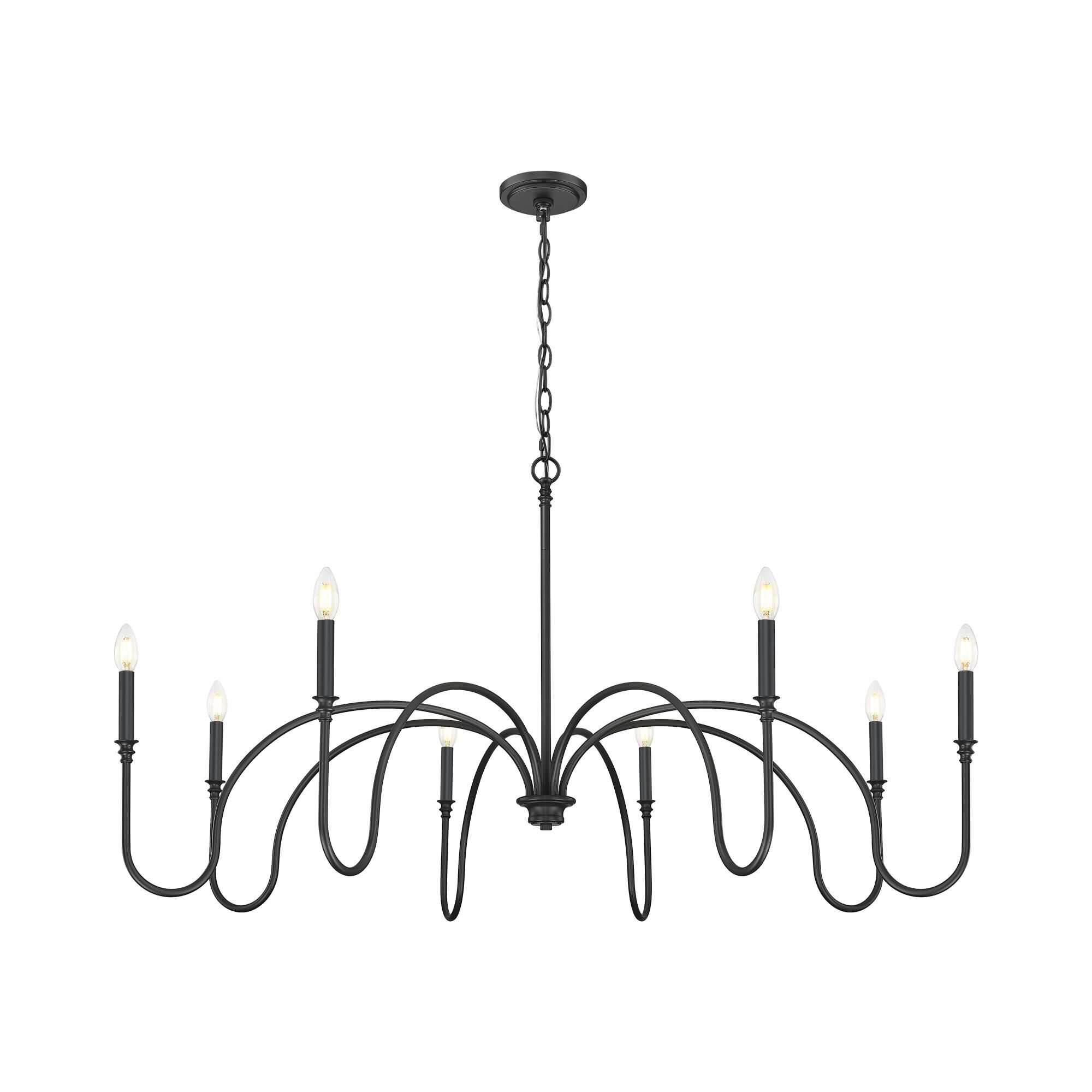 Shown in Matte Black finish and White glass