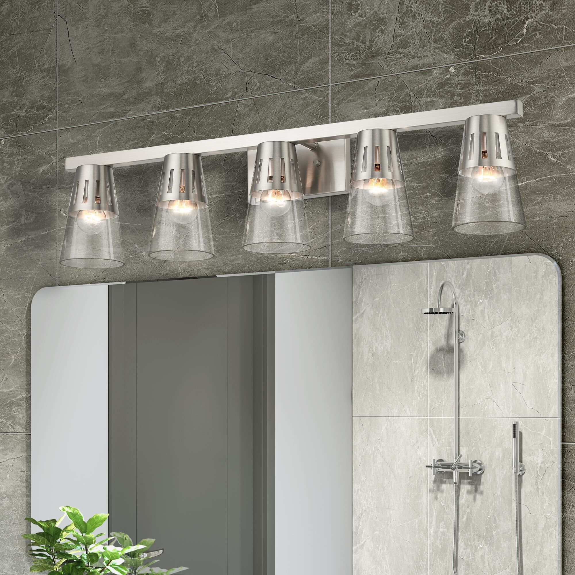 Bennington 35 Inch 5 Light Bath Vanity Light by Livex Lighting