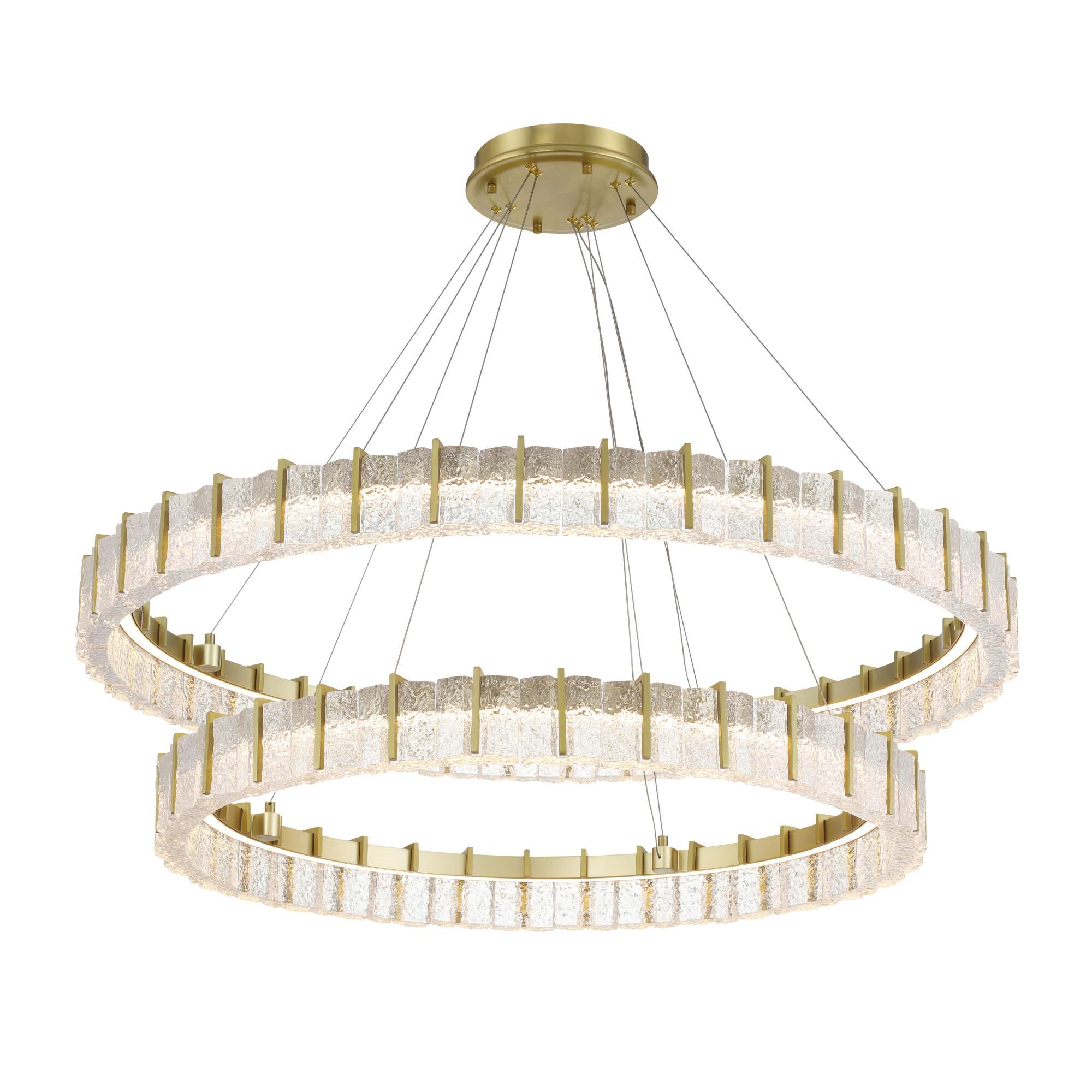 Shown in Soft Brass finish and Clear glass and Textured Glass shade
