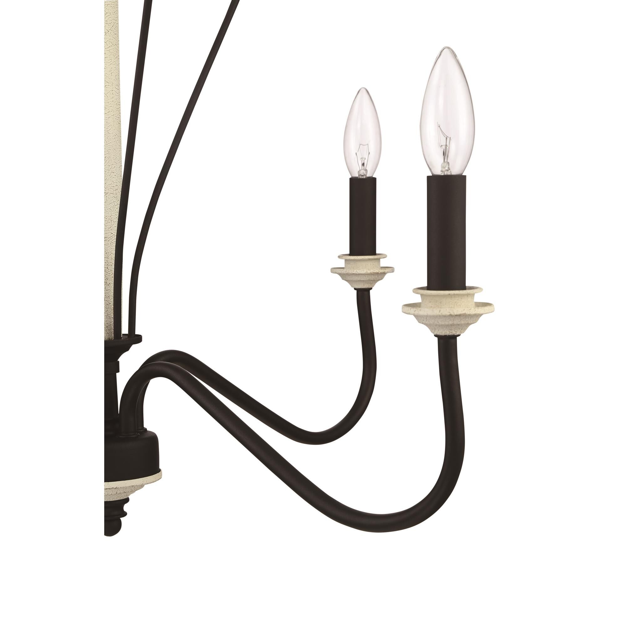 Shown in Cottage White - Espresso finish