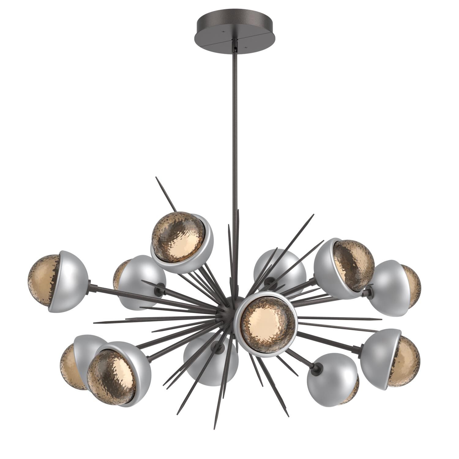 Shown in Graphite finish and Bronze glass and Classic Silver accent