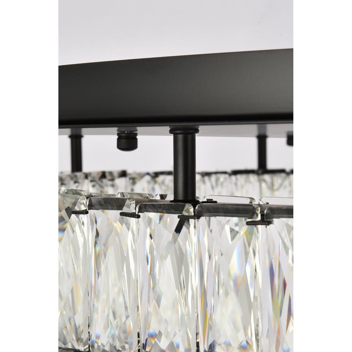 Shown in Black finish and Clear Royal Cut crystal