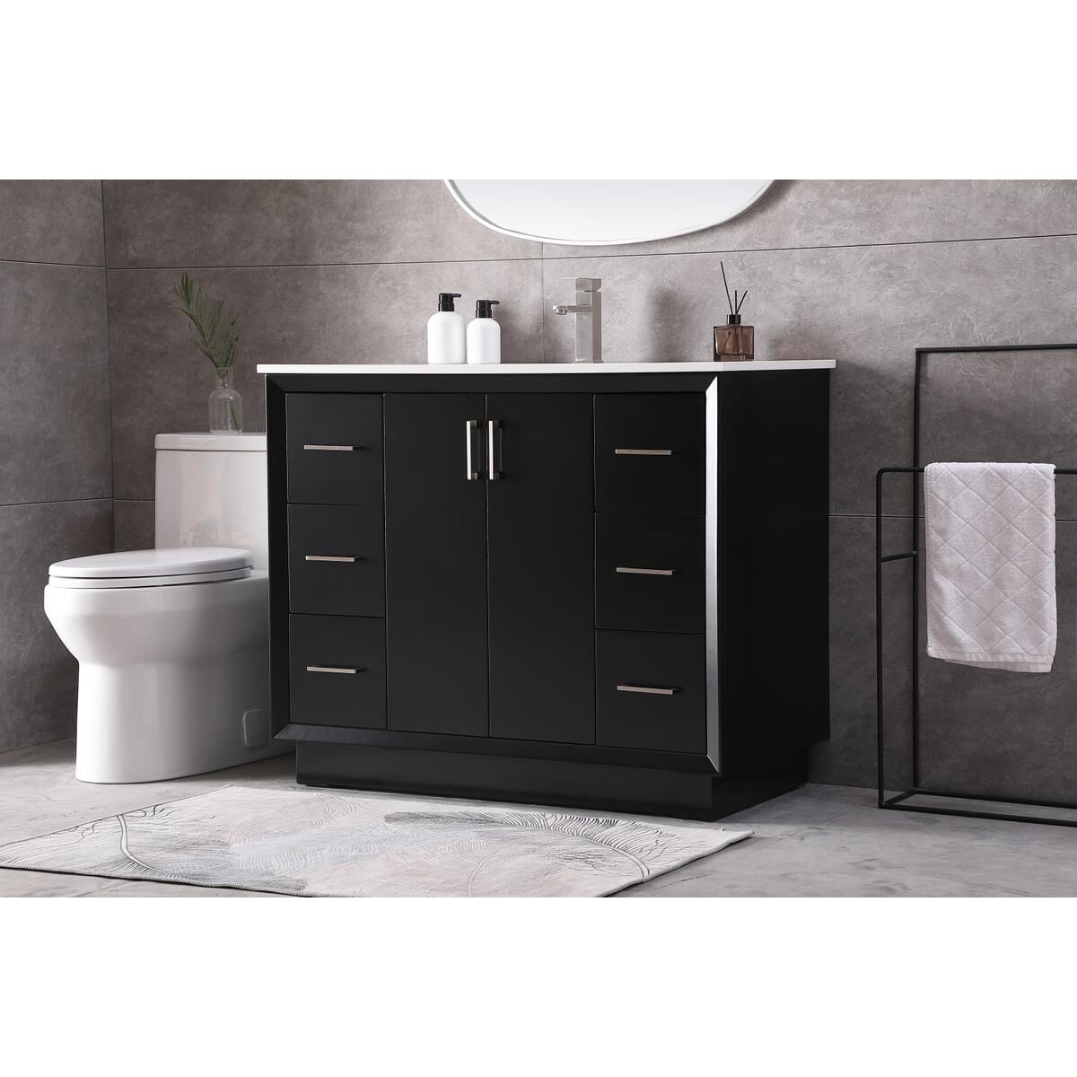 Shown in Black finish