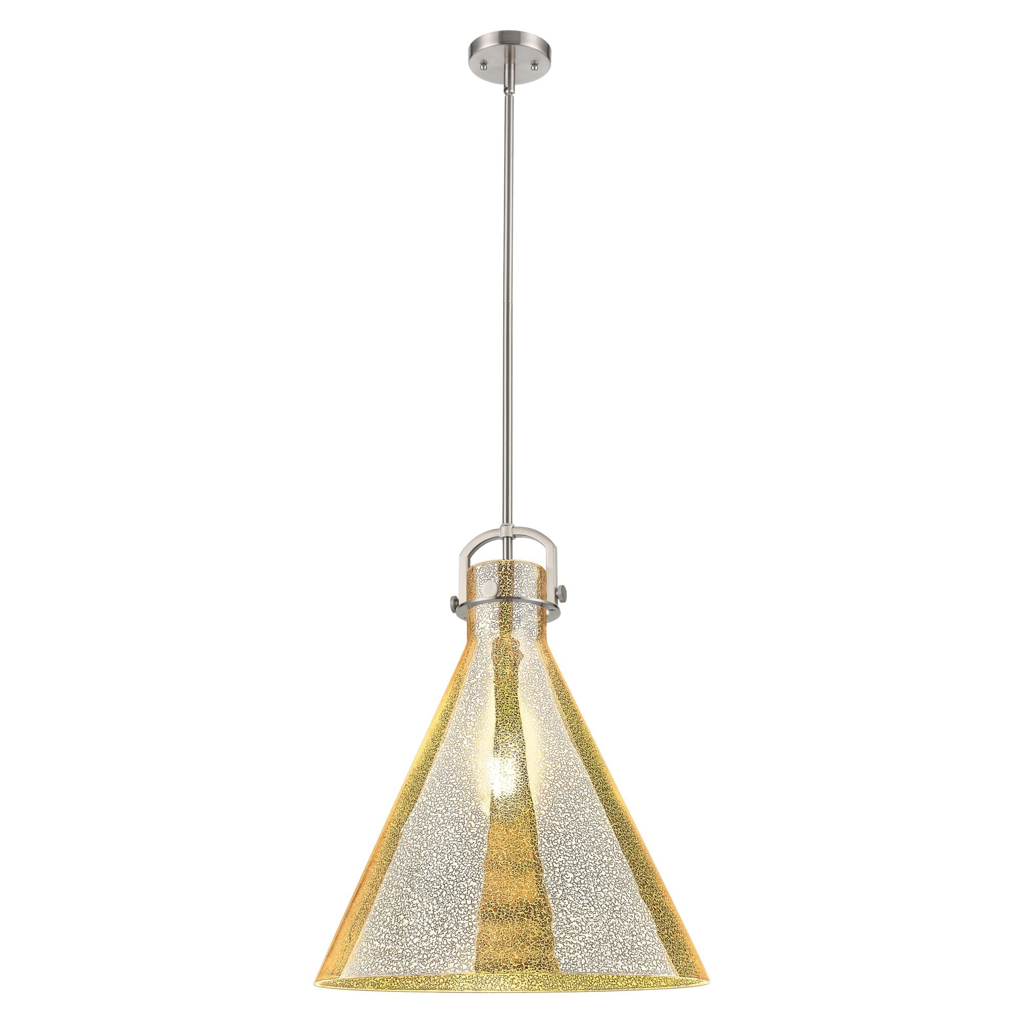 Shown in Satin Nickel finish and Mercury glass