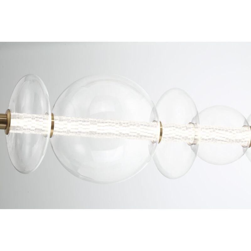Atomo Medium Linear Chandelier by Eurofase Lighting