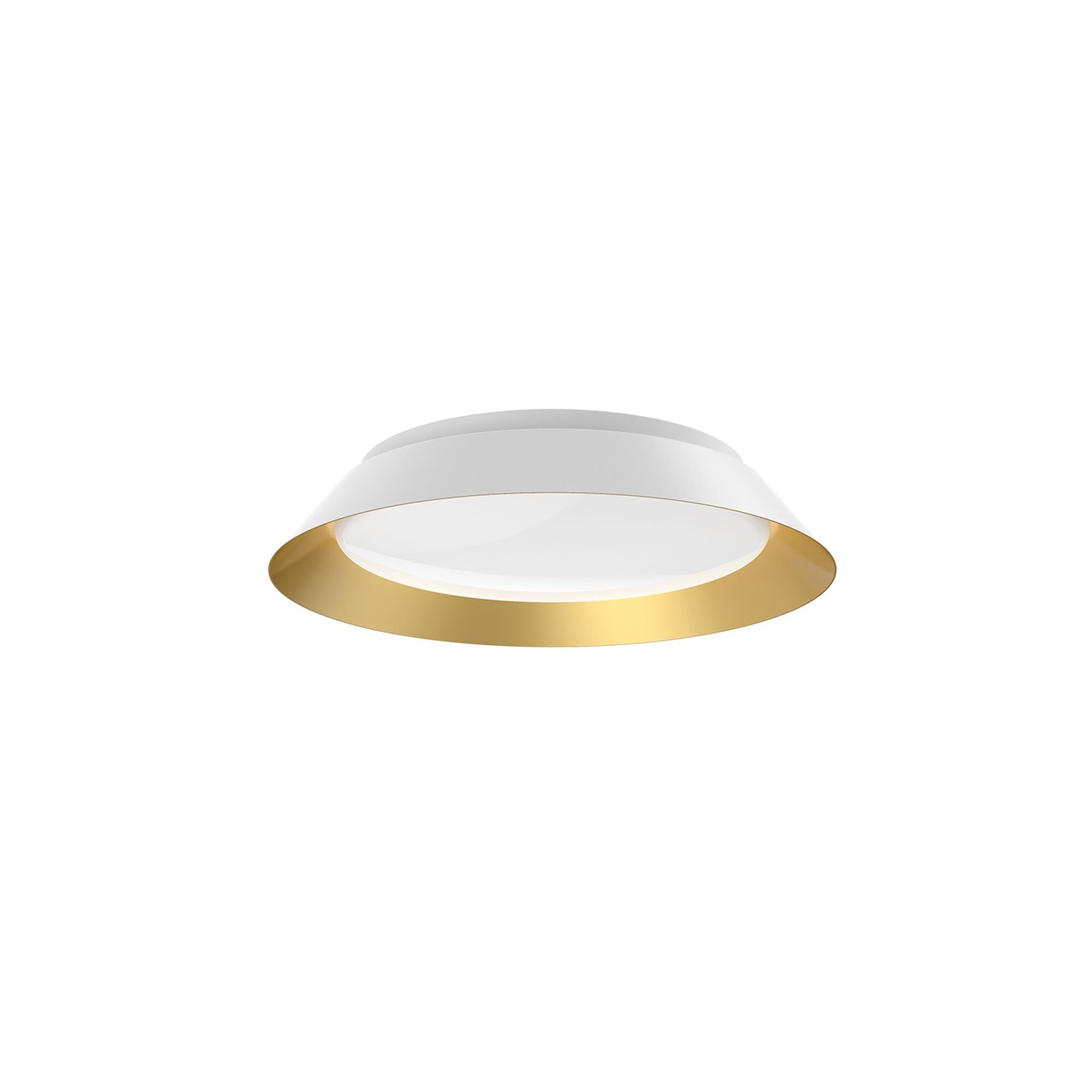 Shown in White/Gold finish and Frosted Acrylic glass