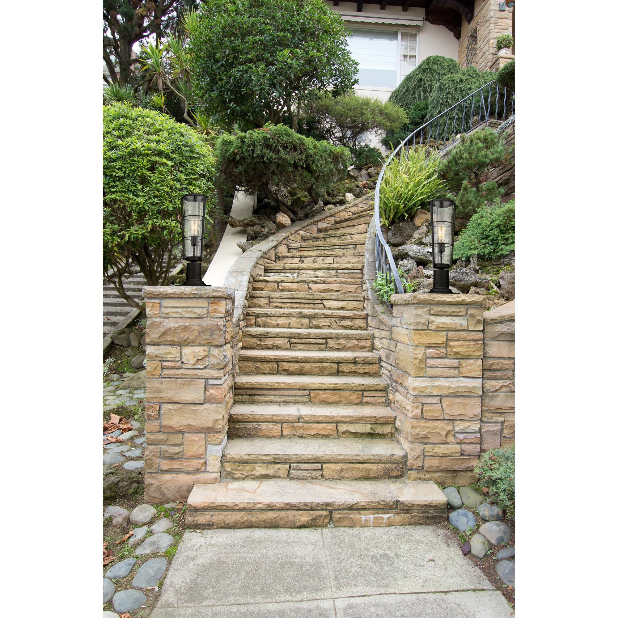 Z-Lite Helix 21 Inch Tall Outdoor Pier Lamp