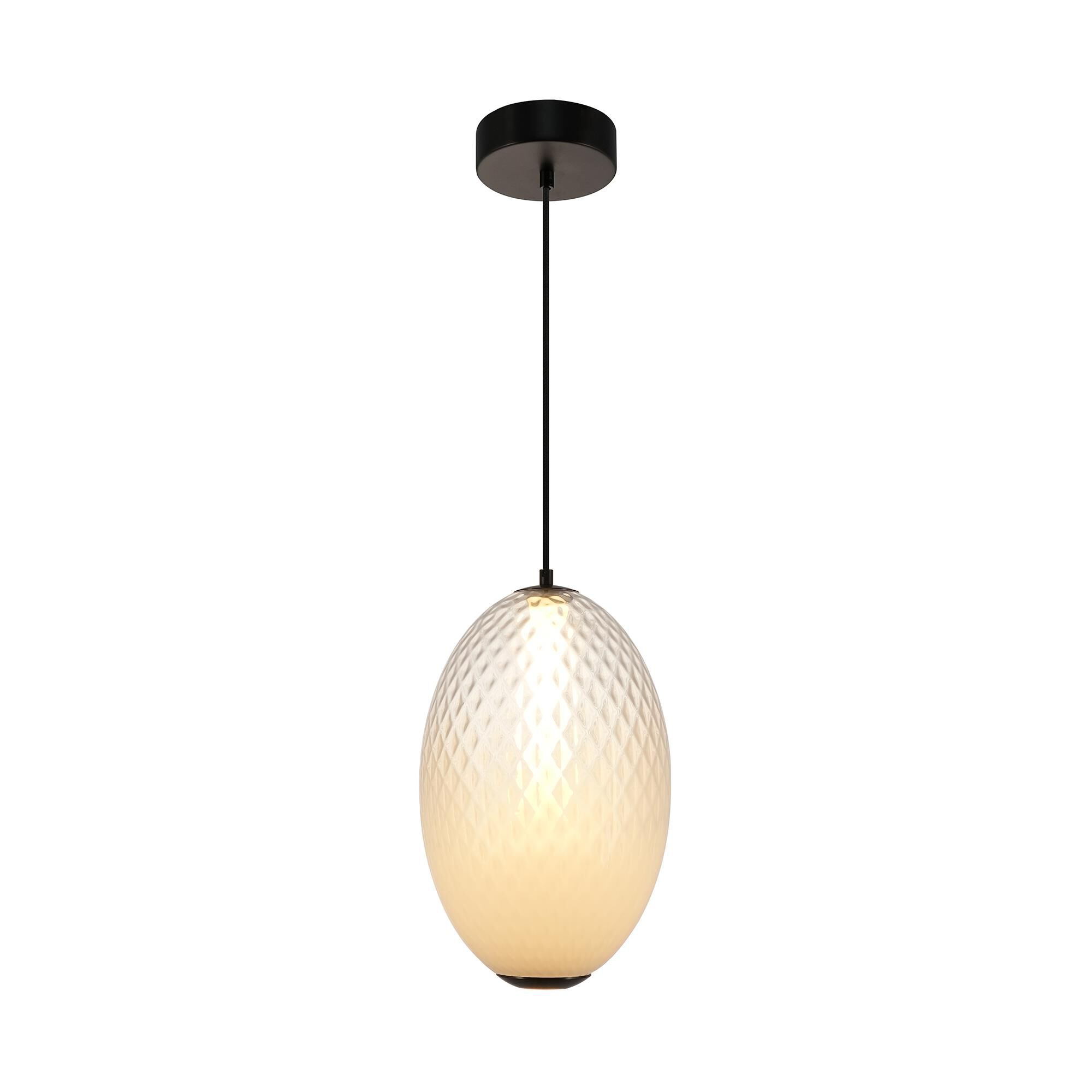 Shown in White finish and Diamond glass