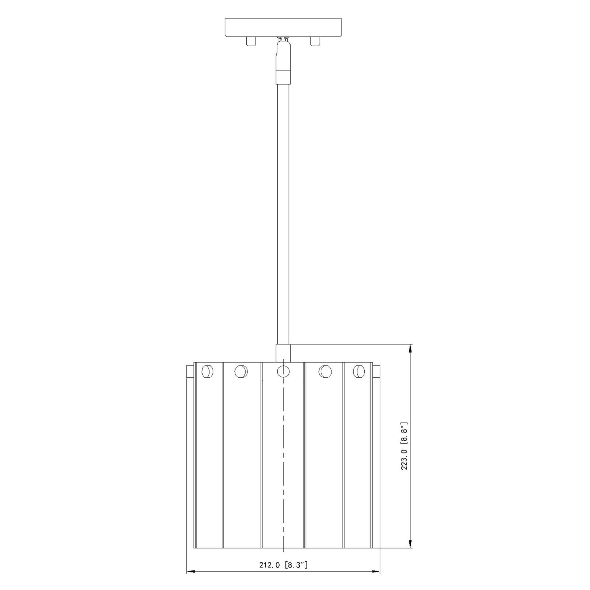 Z-Lite Glacier 8 Inch Mini Pendant
