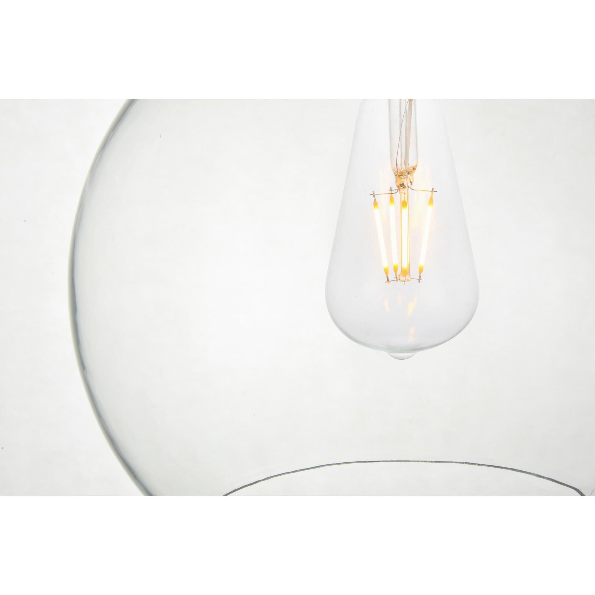 Baxter 10 Inch Semi Flush Mount by Elegant Lighting