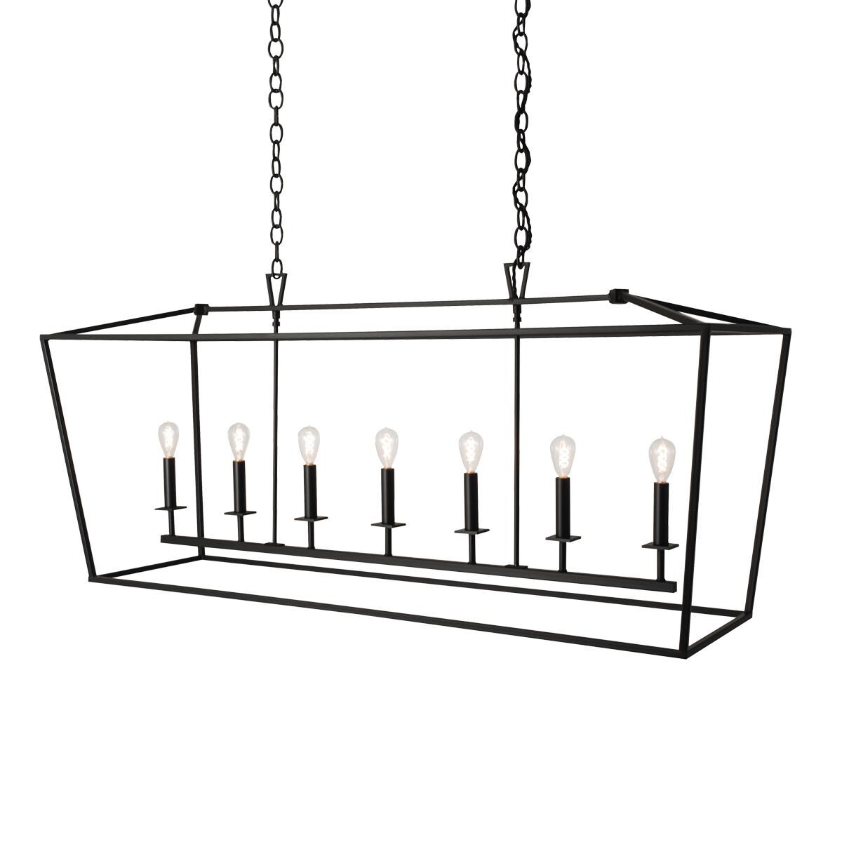 Linear 54 Inch 7 Light Linear Suspension Light by Norwell