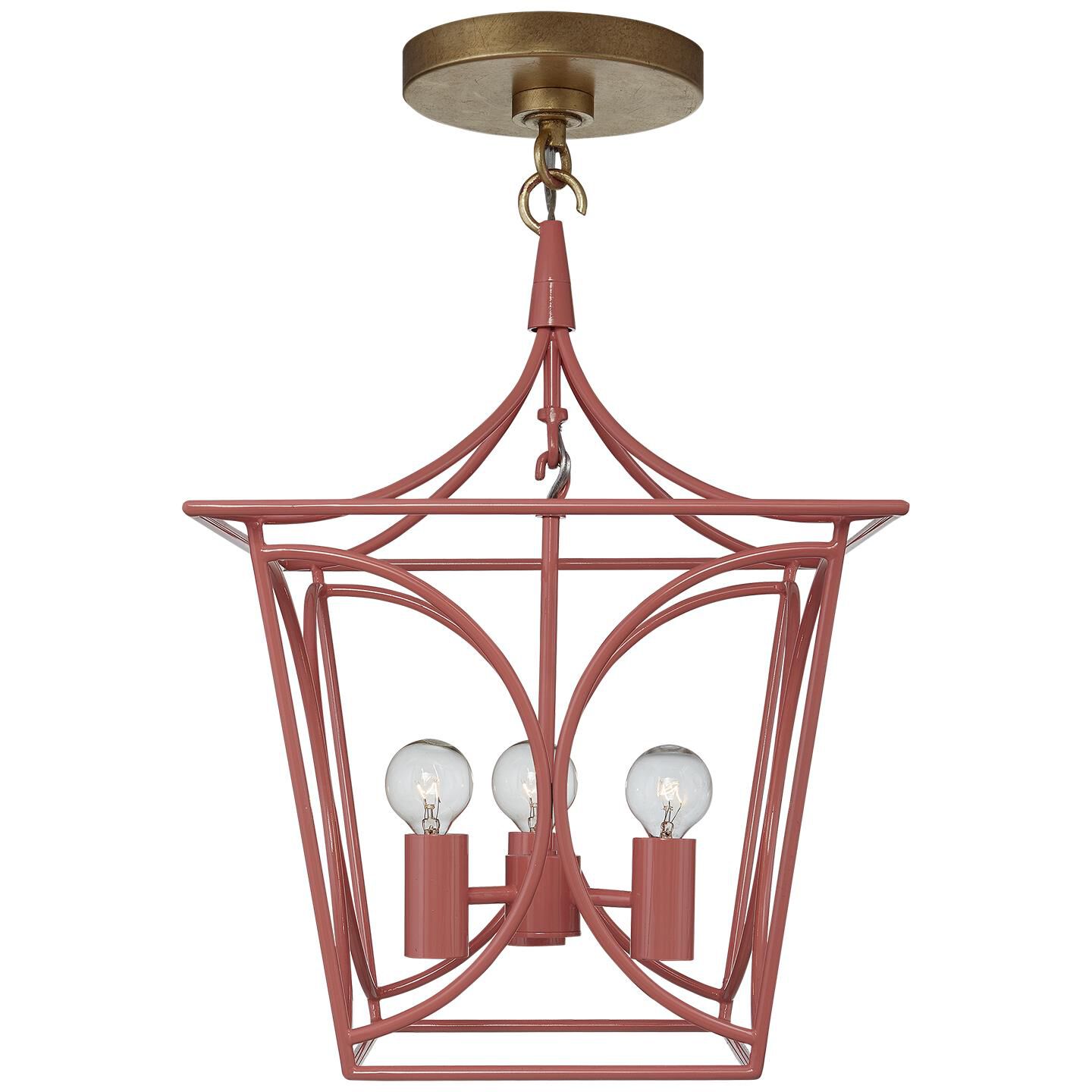 Shown in Coral And Gild finish and No Glass  glass and NO Shade  shade
