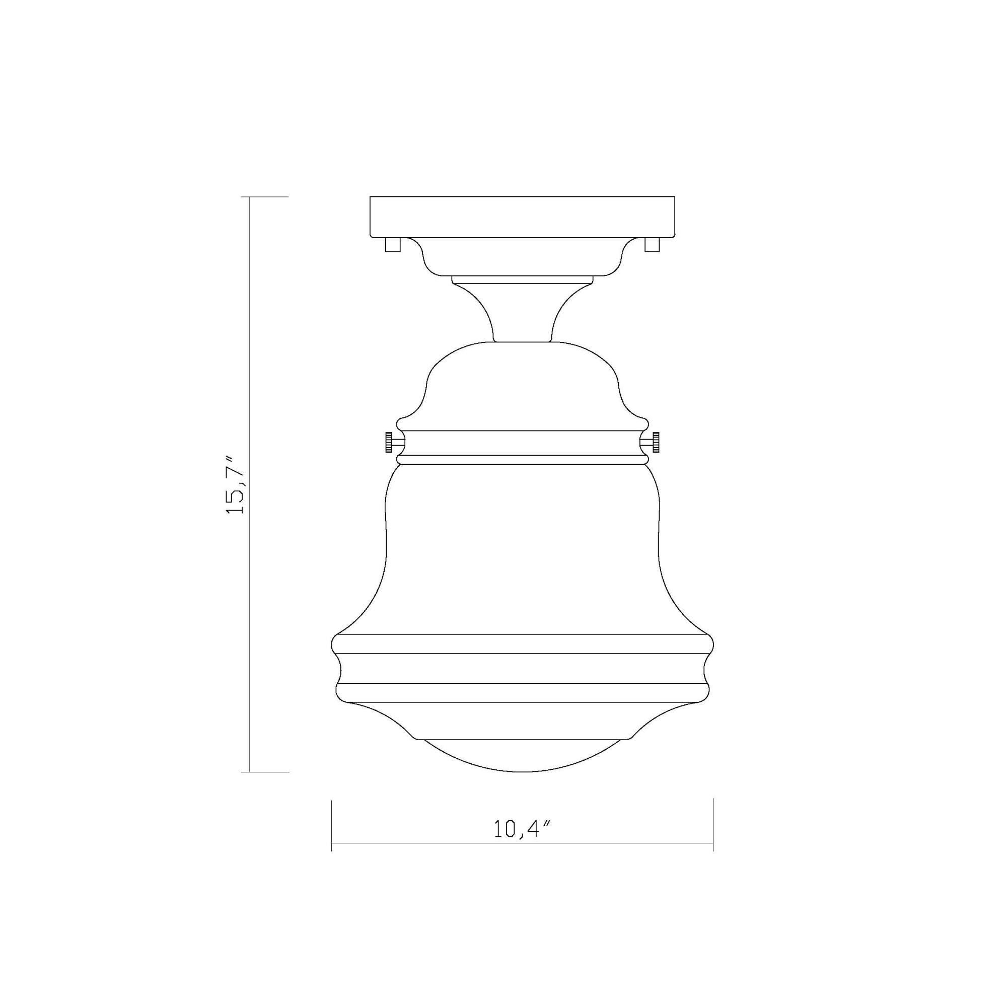 Shown in Bronze finish and Clear Seedy glass