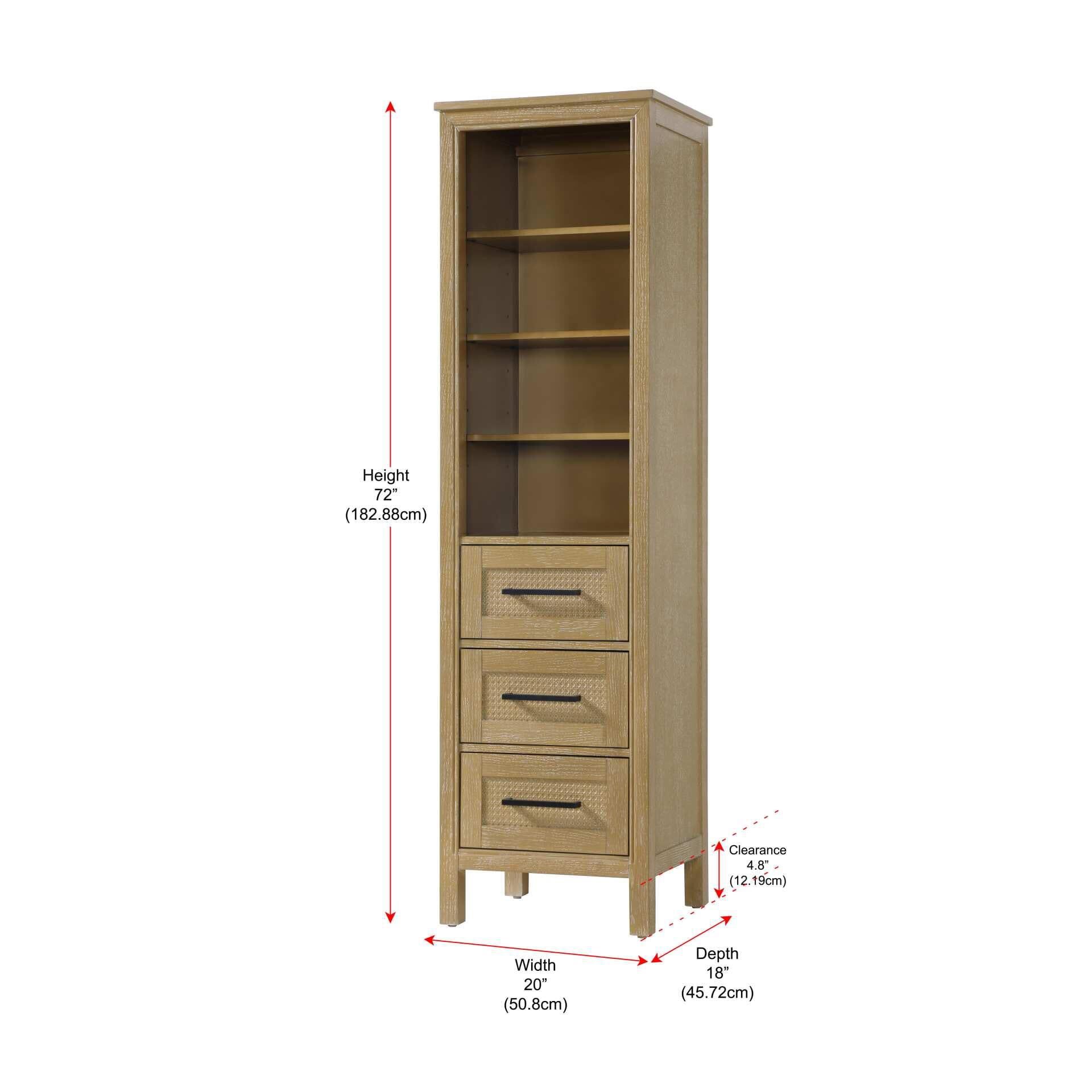 Alina 72 Inch Storage Cabinet by Elegant Decor