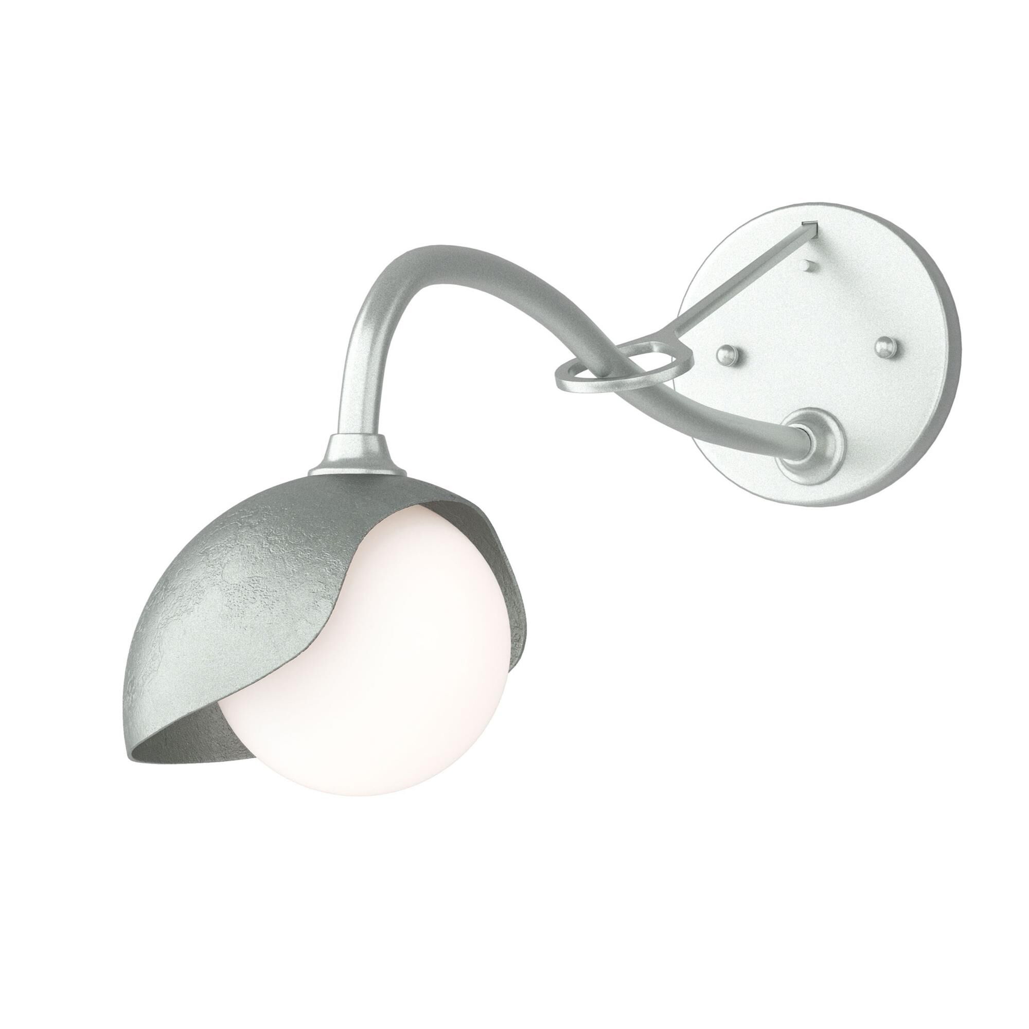Shown in Vintage Platinum finish and Opal glass and Vintage Platinum (82) accent