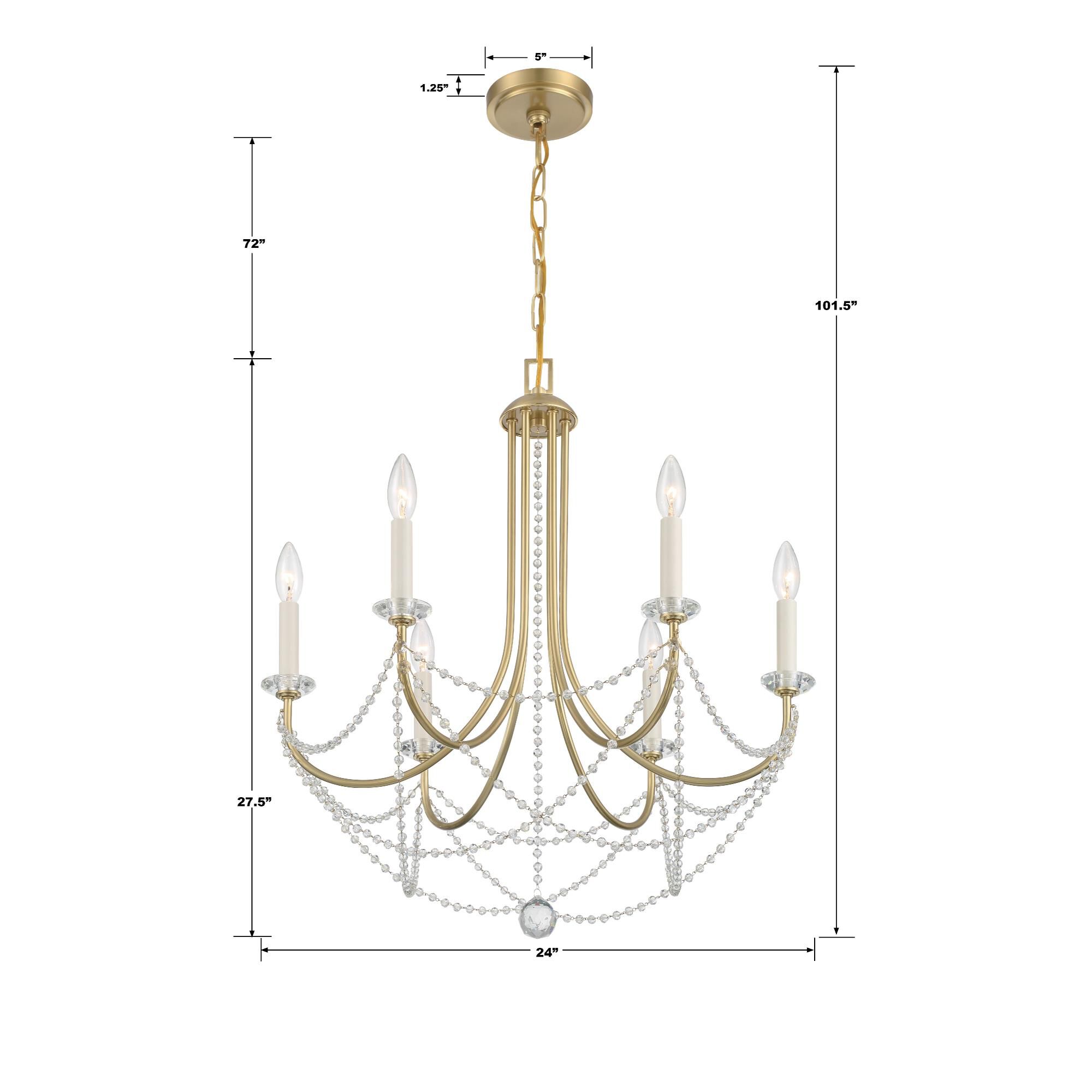 Delilah Chandelier by Crystorama