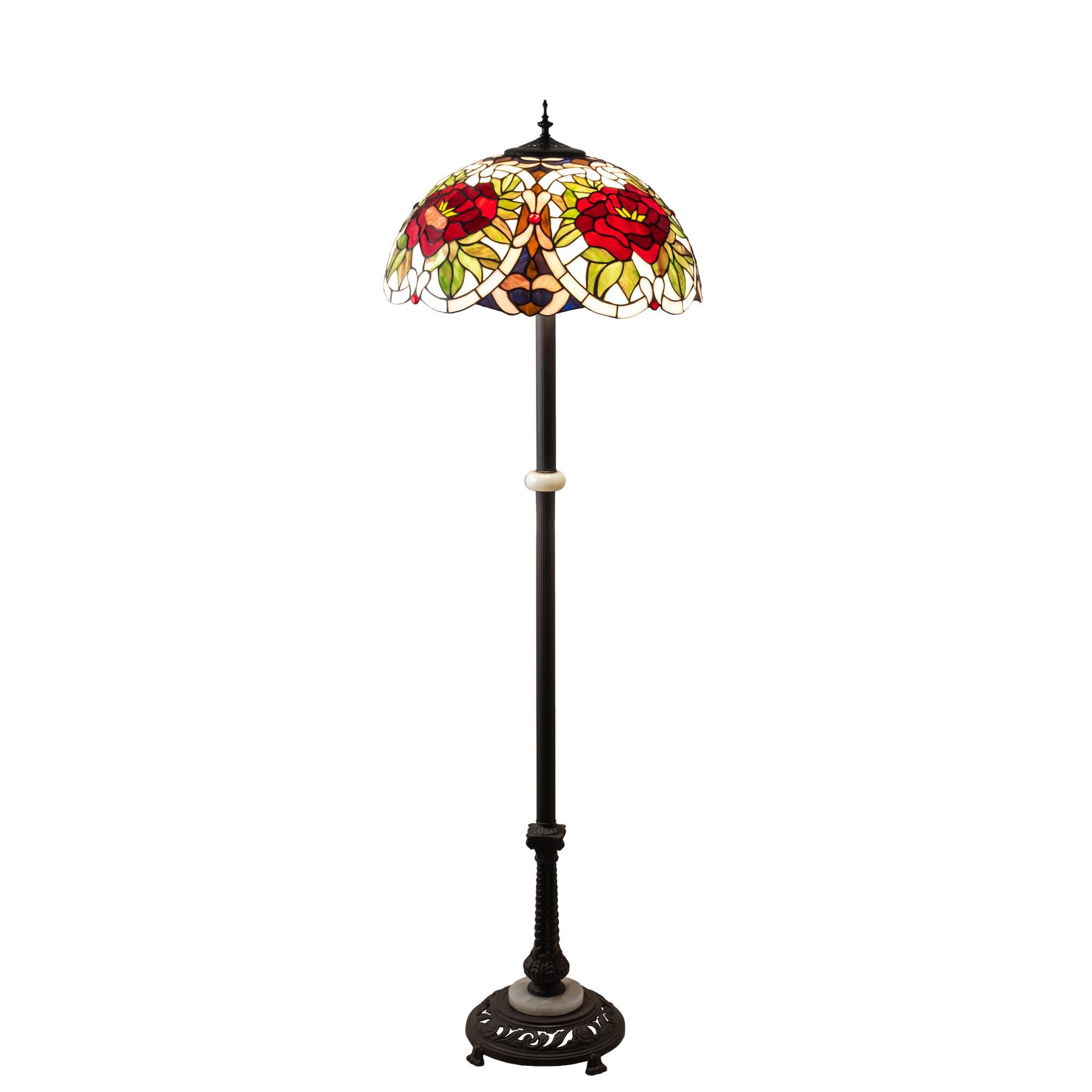 Renaissance Rose 62 Inch Floor Lamp by Meyda Lighting